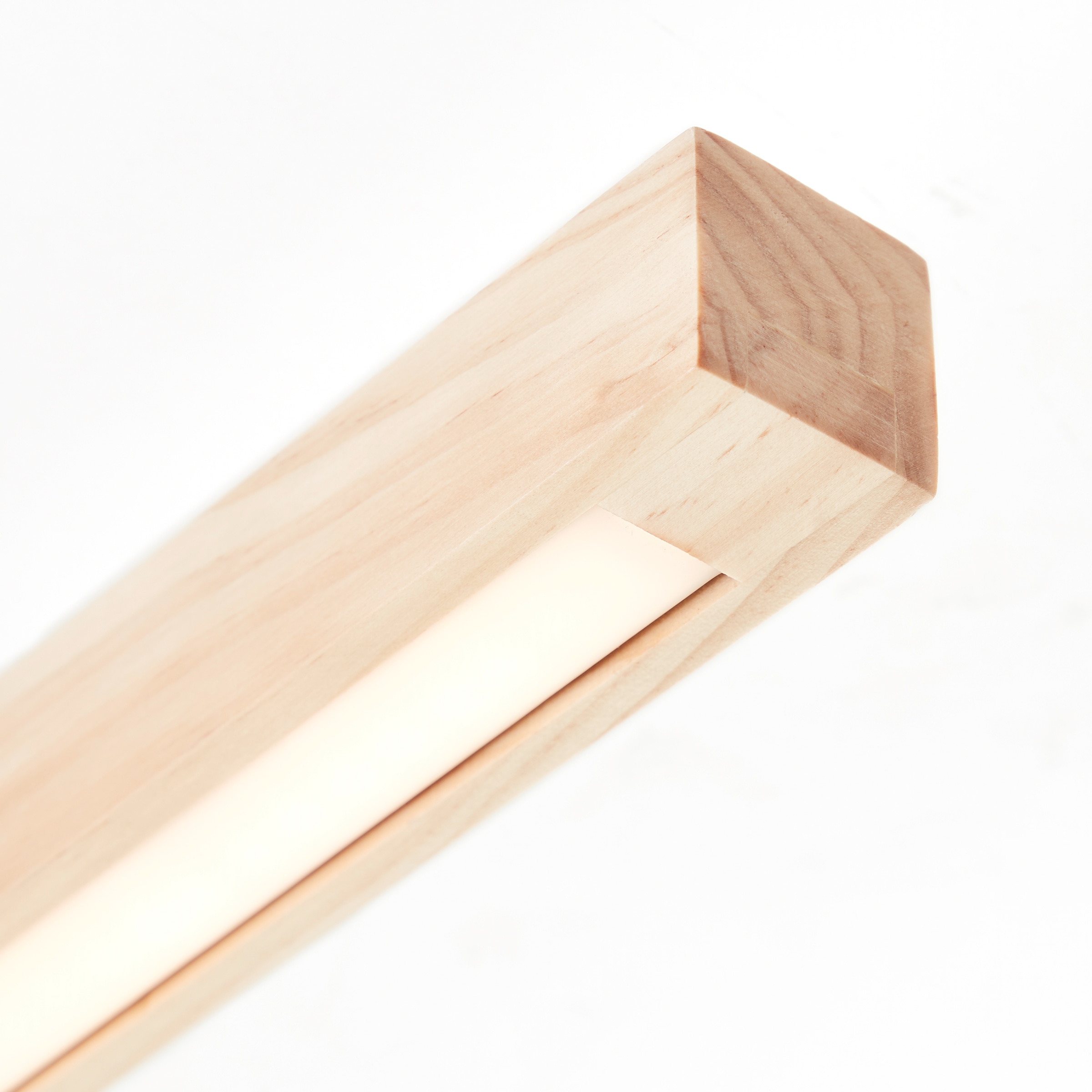 Brilliant LED Deckenleuchte »Arion«, 62 x 7 x 12 cm, 1500 lm, 3000 K, Holz/Metall, schwarz/holz hell