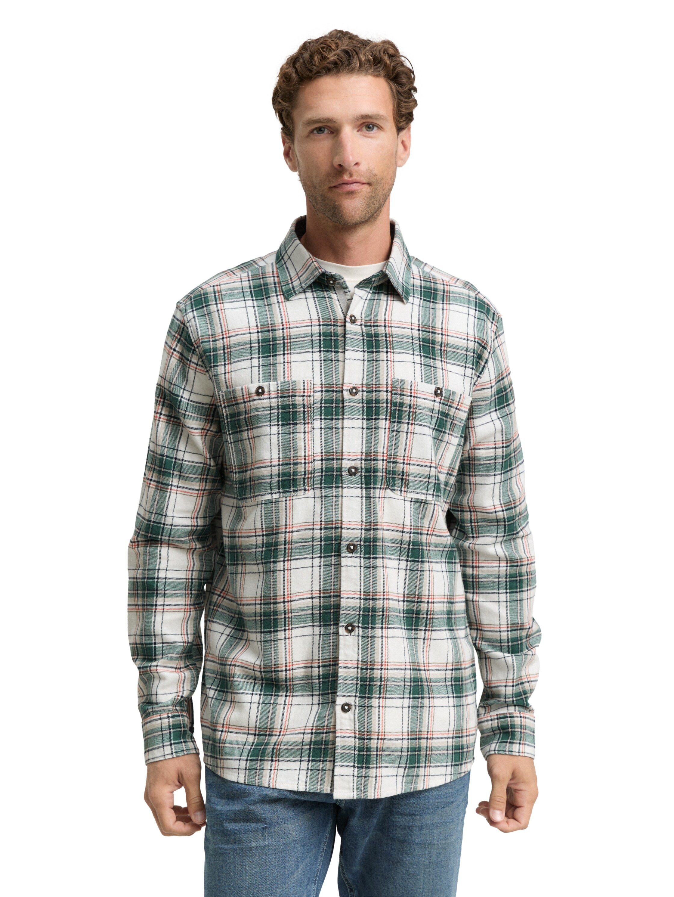 TOM TAILOR Langarmhemd mit Brusttaschen