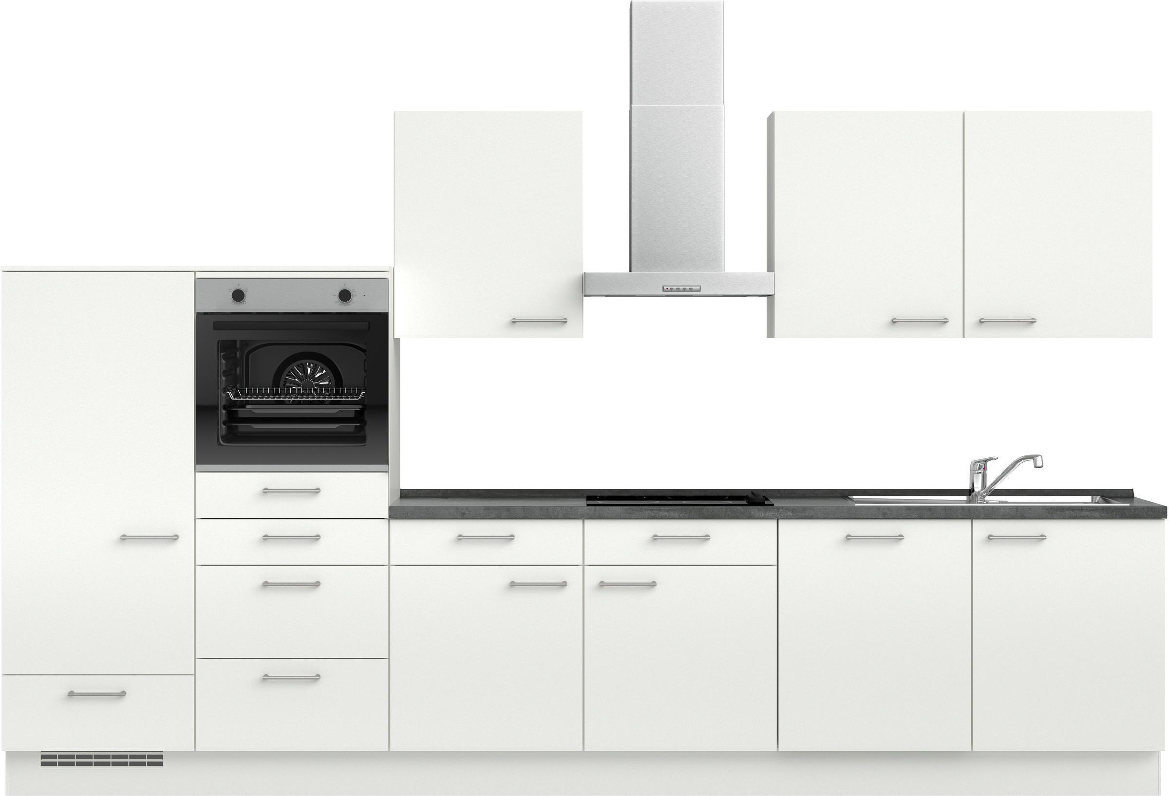 nobilia® Küchenzeile »"Laser I", Ausrichtung wählbar, Breite 360 cm« vormon günstig online kaufen