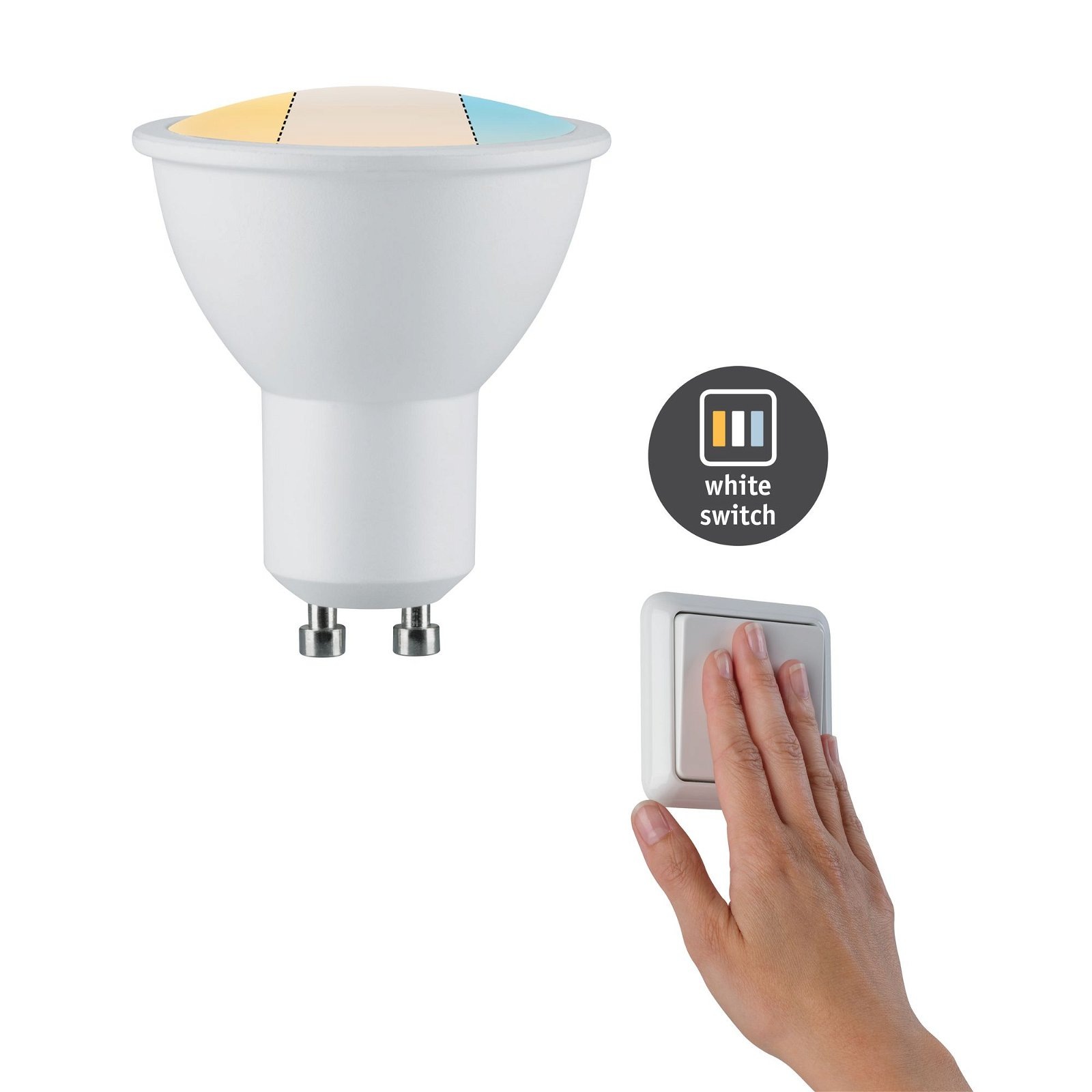 Paulmann LED-Leuchtmittel »Choose 3er 3x5,9W Set 470lm 2700-6500K 51mm«, 3 günstig online kaufen