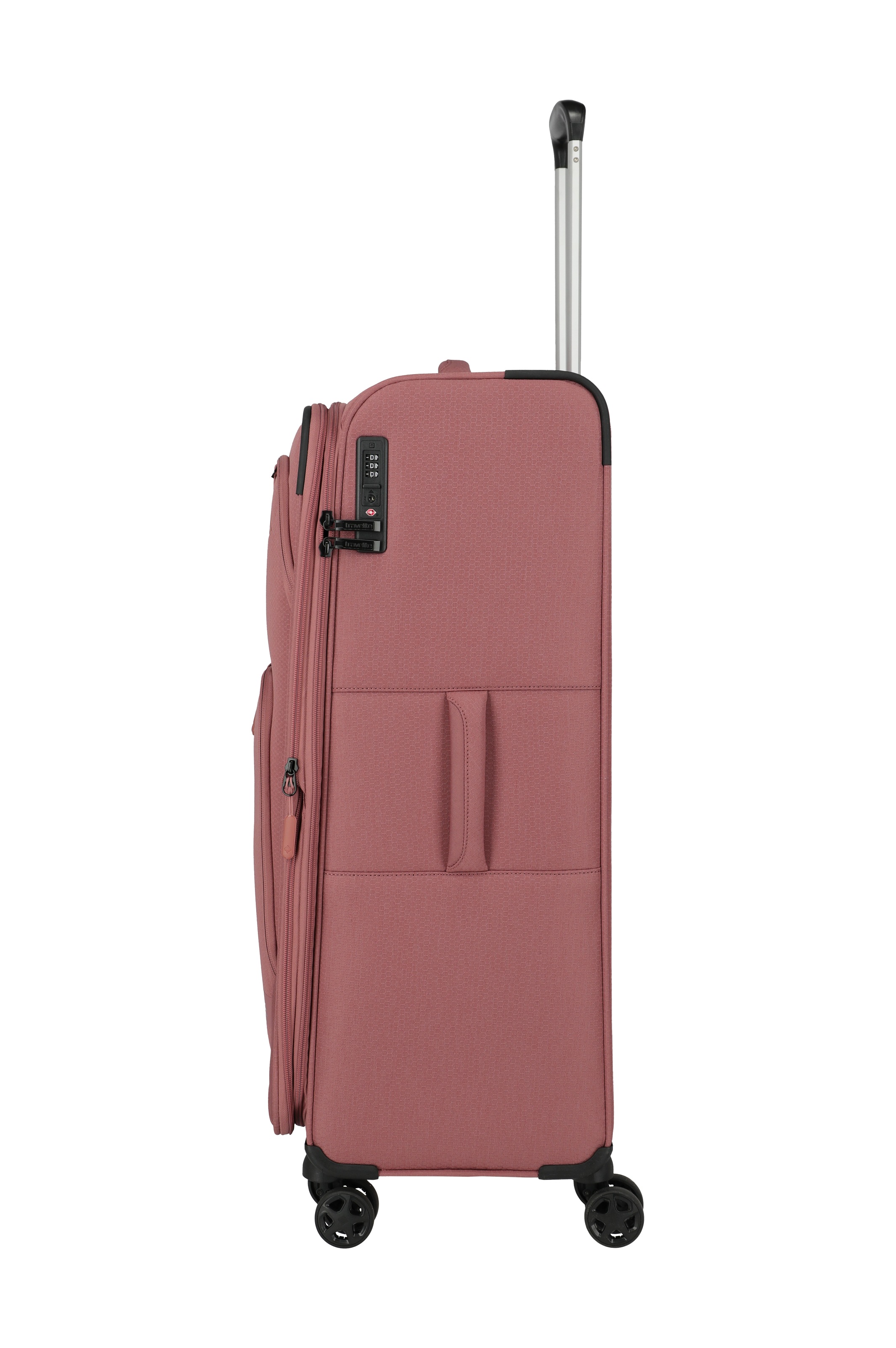 travelite Trolley »KICK OFF Reisekoffer« 110 l 4 Rollen 4 Doppelrollen, Außentaschen und Packgurte – leicht und robust