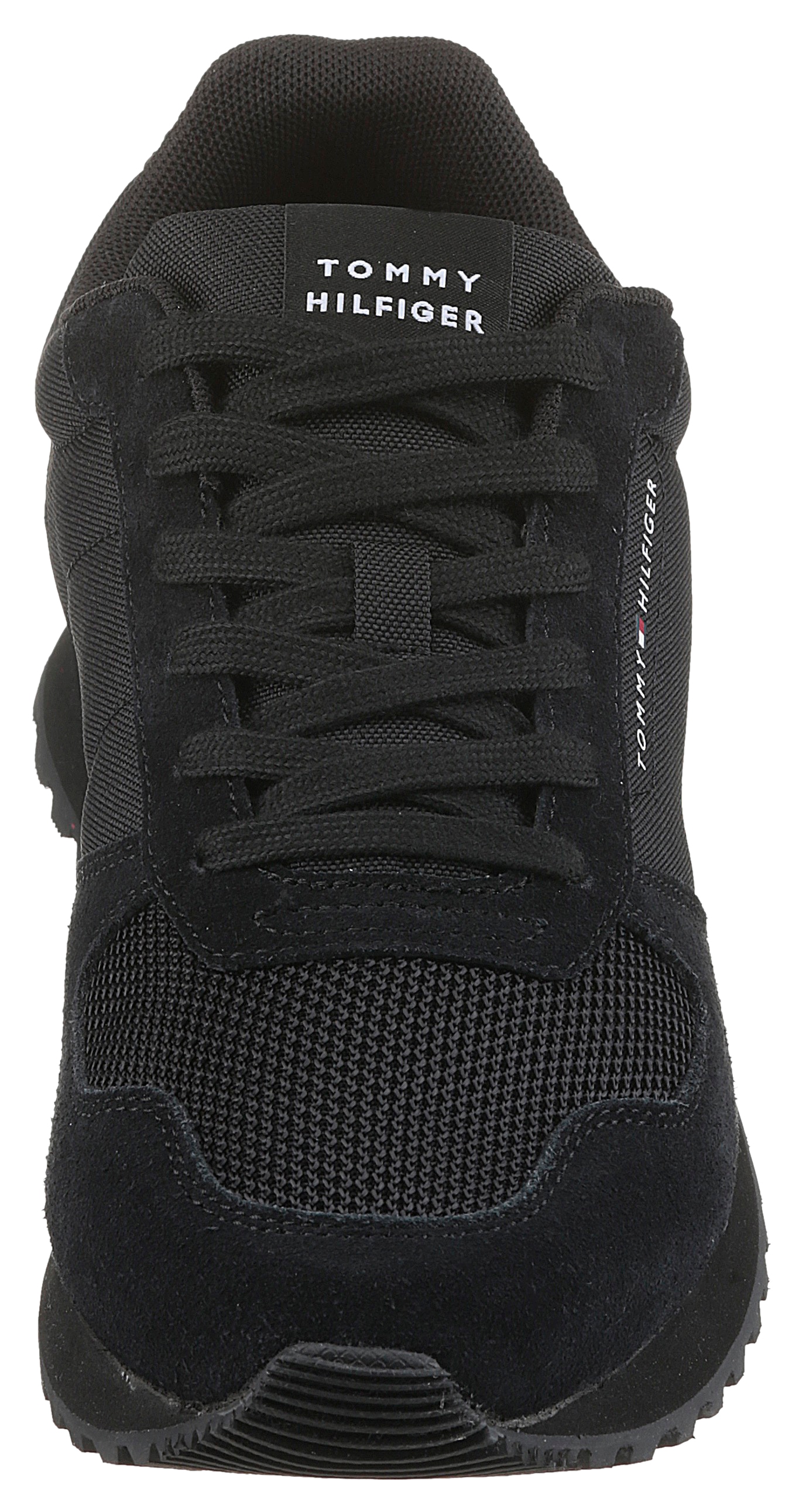 Tommy Hilfiger Sneaker »NEW RUNNER EVA MIX FLAG«, Freizeitschuh, Halbschuh, Schnürschuh mit gepolstertem Schaftrand