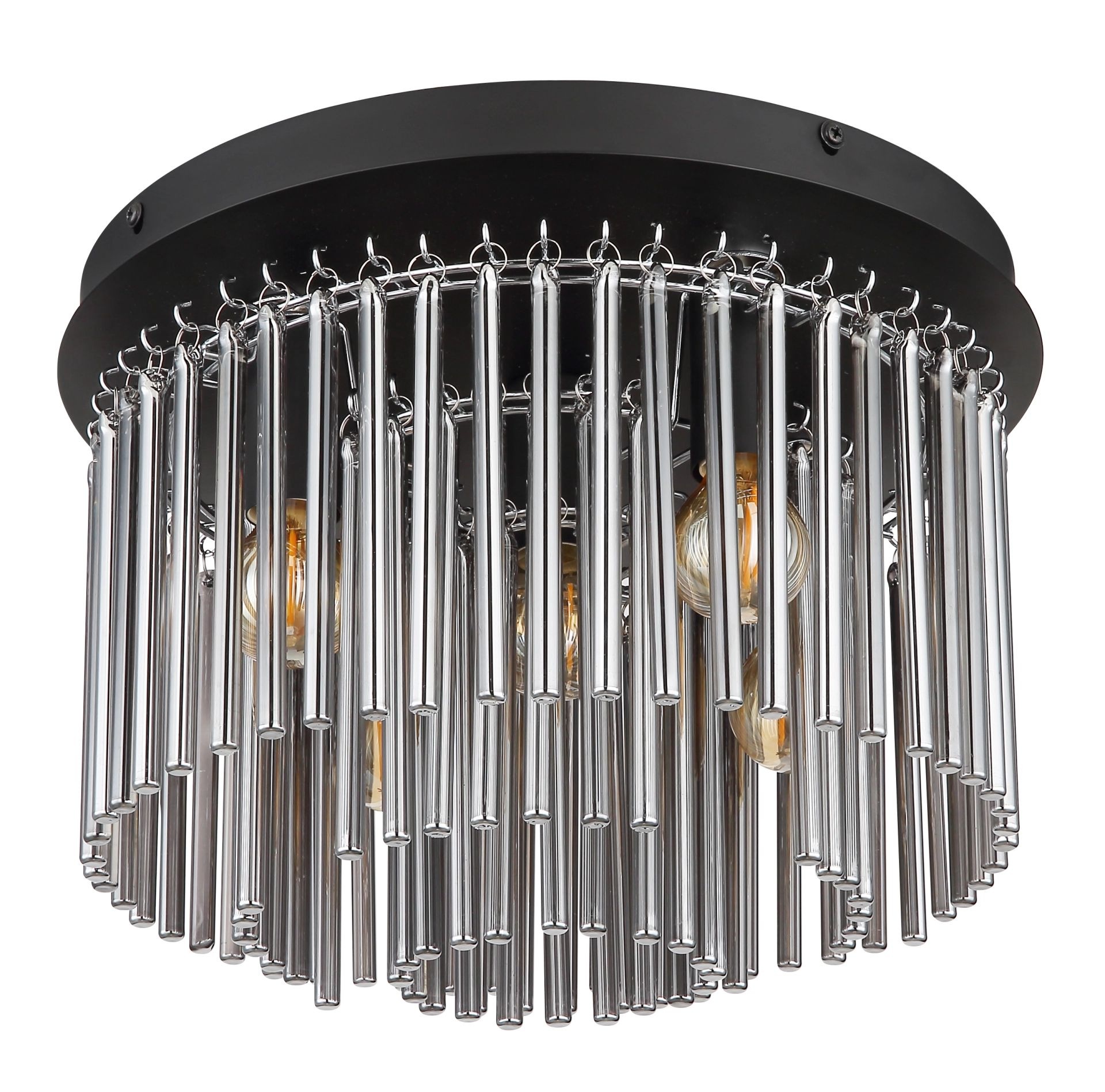 GLOBO LIGHTING Deckenleuchte »GORLEY«, Leuchtmittel E14 | ohne Leuchtmittel, Glasstäbe
