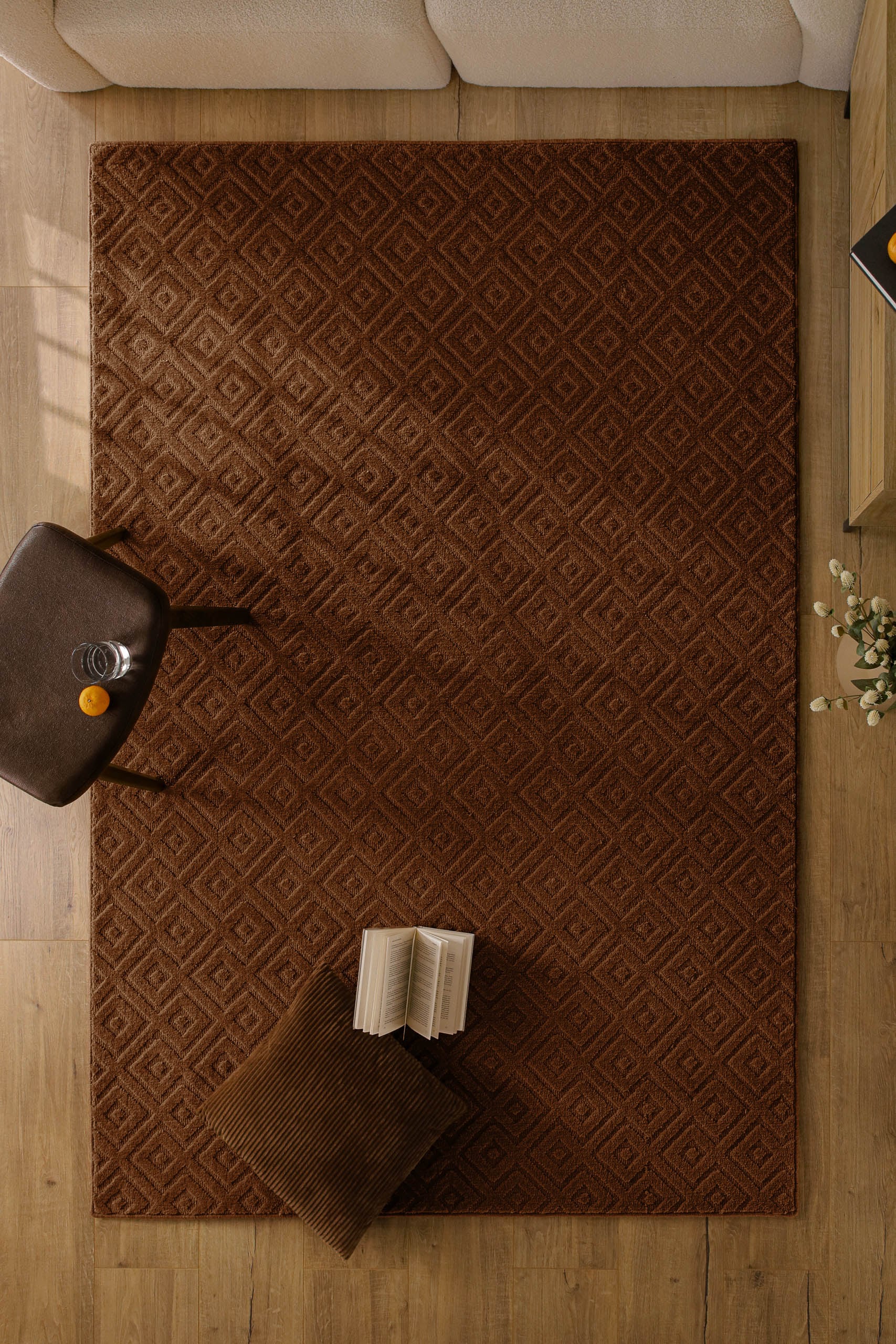 Wecon home Teppich »Castello TWO« rechteckig 7 mm Höhe Schurwolle, Kurzflor günstig online kaufen