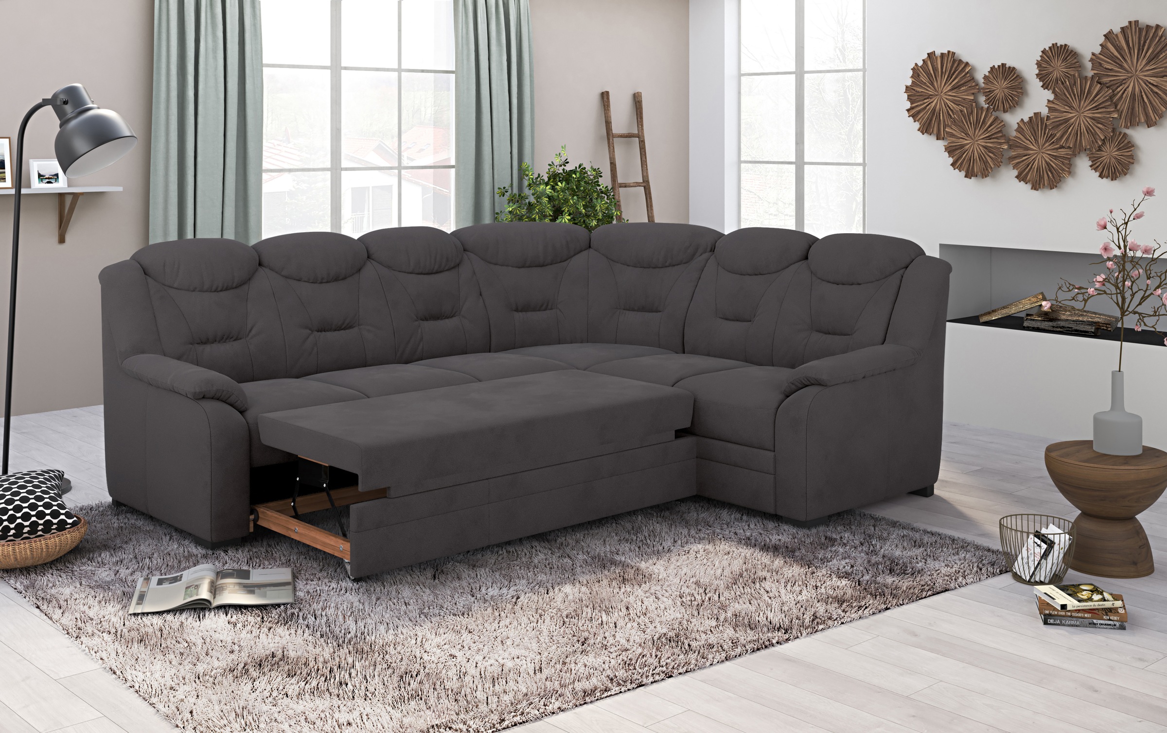 COTTA Ecksofa »Marcus L-Form«, wahlweise mit Bettfunktion & Stauraum