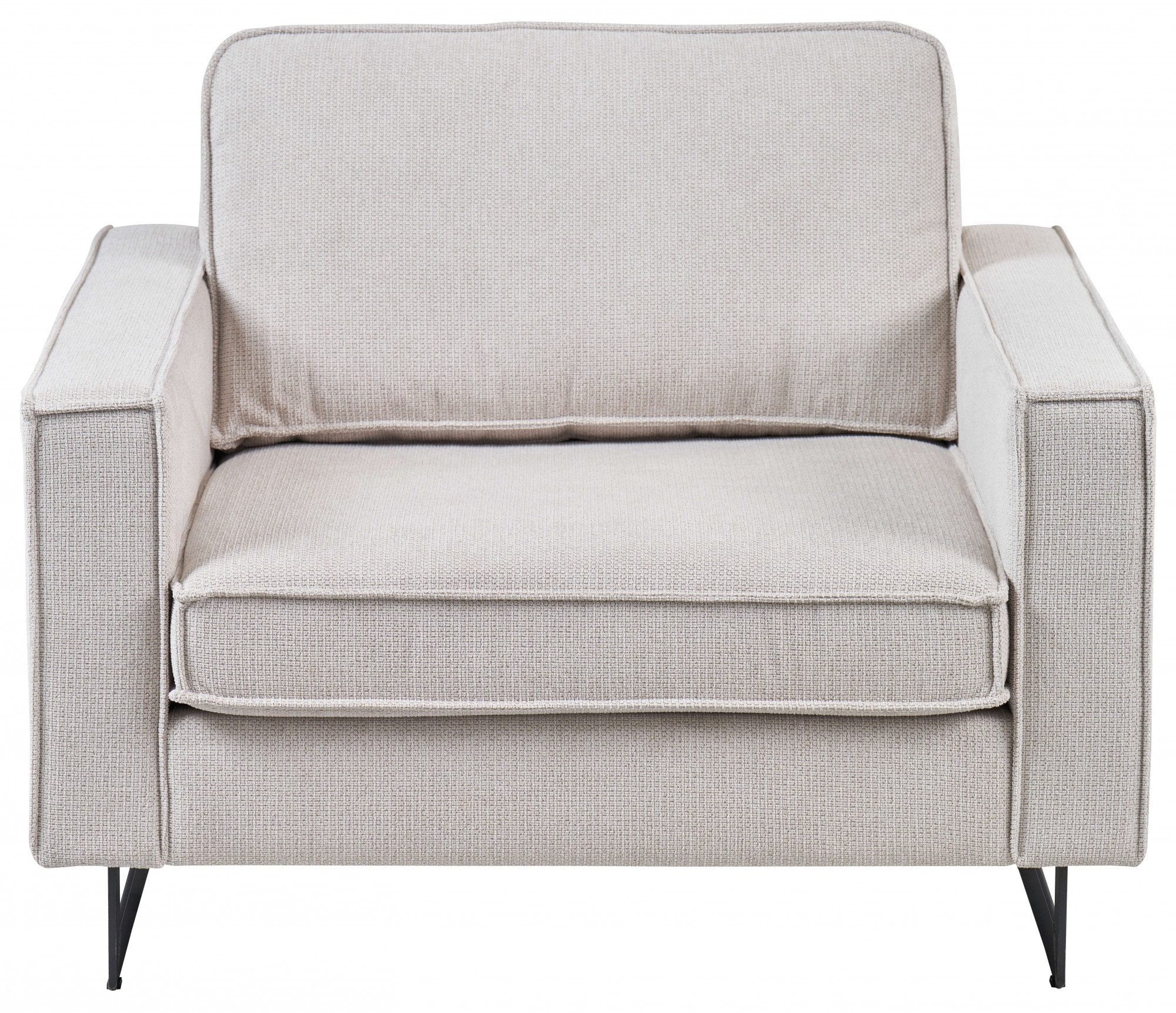 Home affaire Loveseat »Pinto 105 cm, Cord, Chenille, Lederoptik« mit Keder, günstig online kaufen