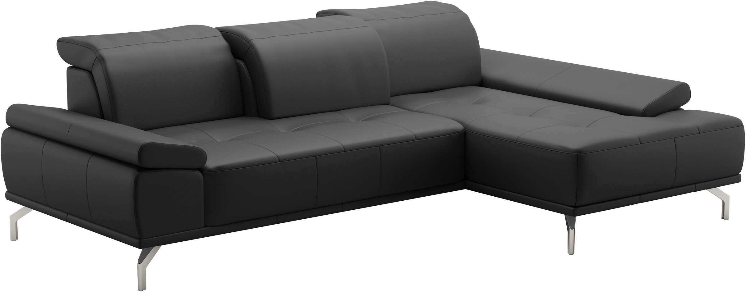 Places of Style Ecksofa »Caluna«, Inkl.Sitztiefenverstellung, wahlweise mit Kopf- und Armteilverstellung