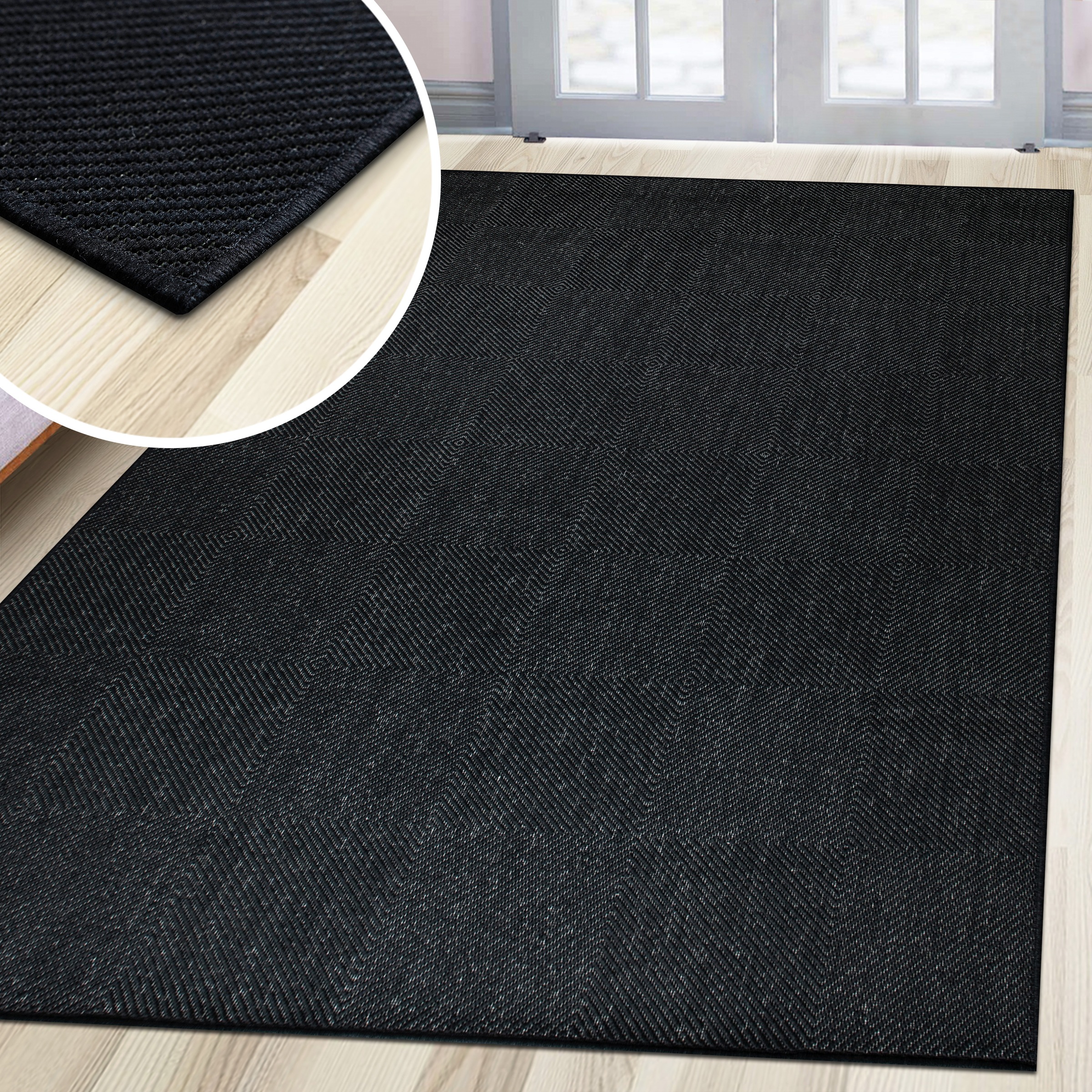 my home Teppich »Anna, auch als Läufer erhältlich«, rechteckig, 3 mm Höhe, In- und Outdoor geeignet, Sisal-Optik, Wetterfest & UV-beständig