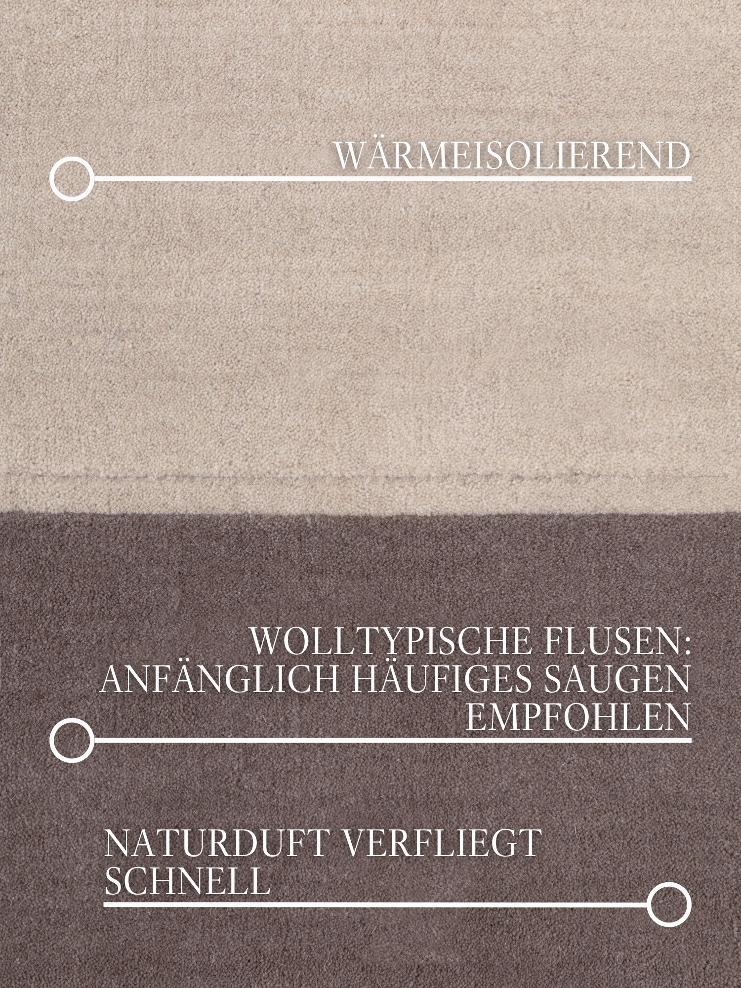 Villeroy & Boch Wollteppich »Wollteppich Quentin« rechteckig 16 mm Höhe Wolle, Natur, Handgemacht, Landhaus, Skandi, Wohnzimmer, Schlafzimmer