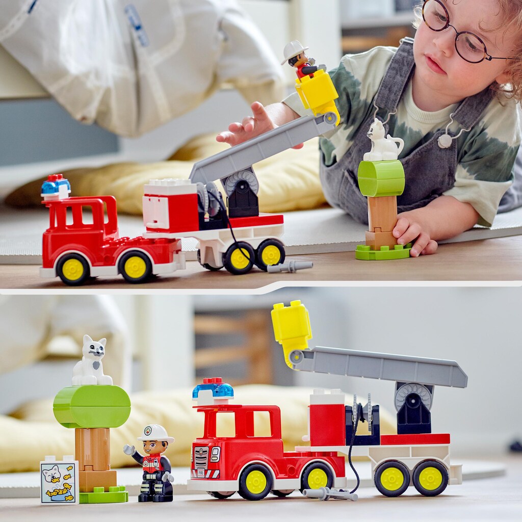 LEGO® Konstruktionsspielsteine »Feuerwehrauto (10969), LEGO® DUPLO«, (21 St.)