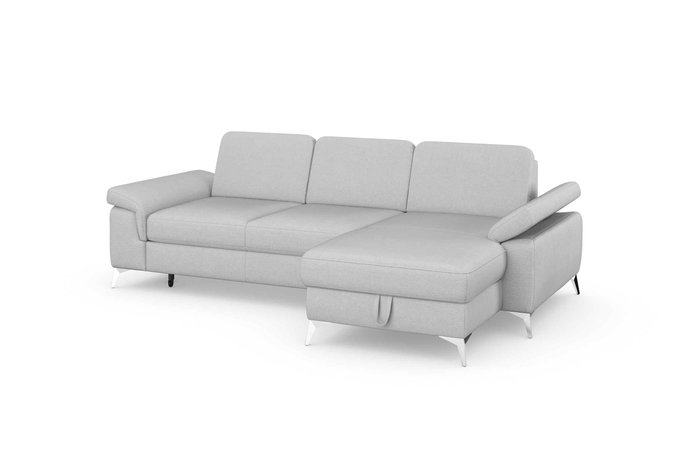 sit&more Ecksofa »Padua L-Form«, inklusive Sitztiefenverstellung, Armteilfunktion und Federkern