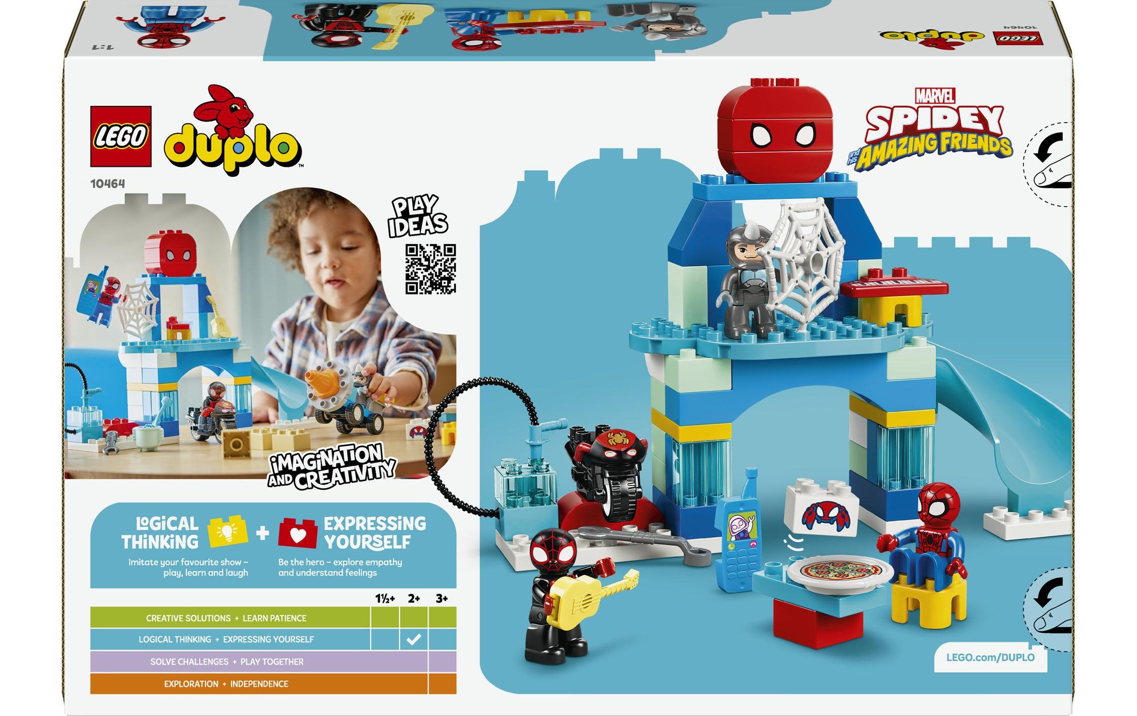 LEGO® Konstruktionsspielsteine »Team Spideys Hauptquartier (10464), LEGO DUPLO Disney« Made in Europe