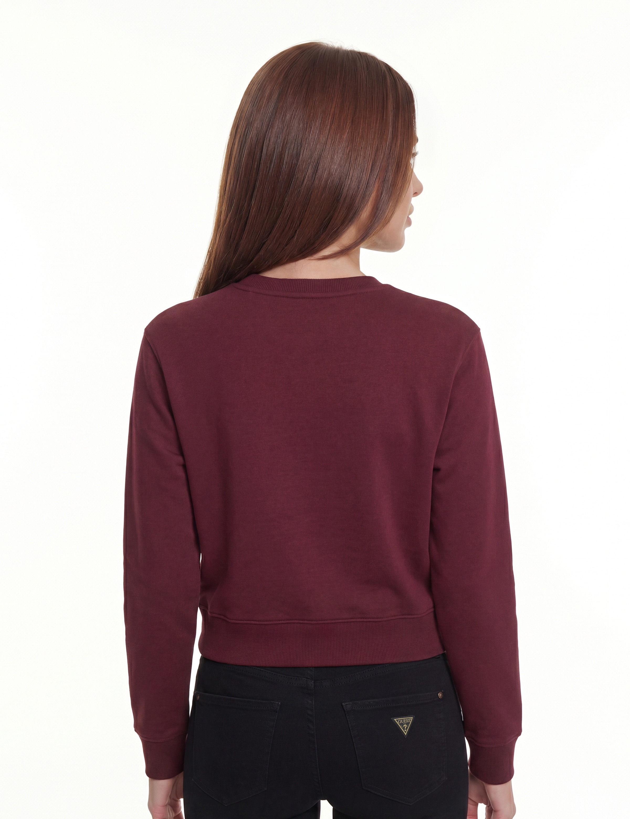 Guess Sweatshirt »NEW CN BASIC TRIANGLE«, mit tonalem Logodruck, Baumwollmix
