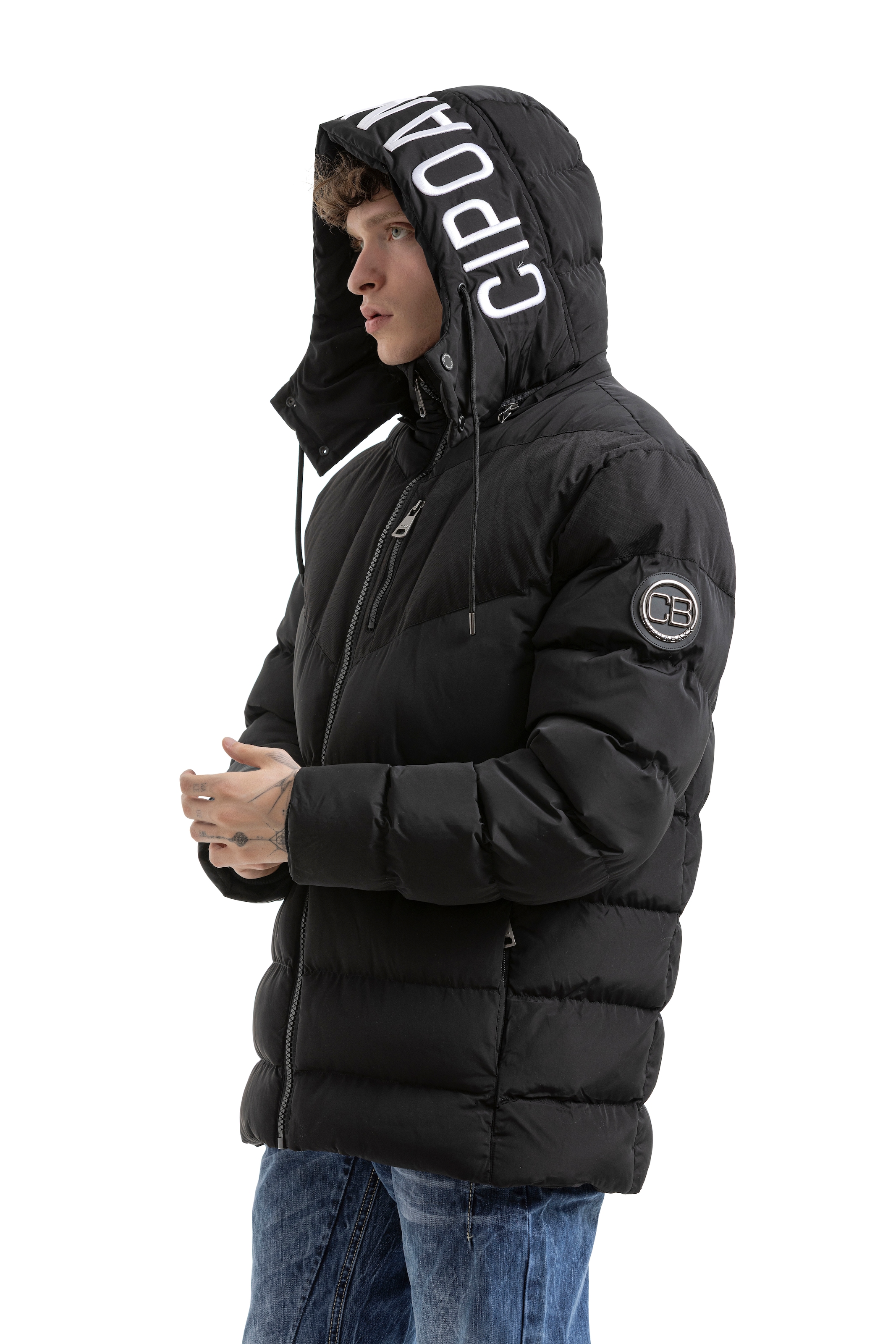 Cipo & Baxx Steppjacke mit Kapuze