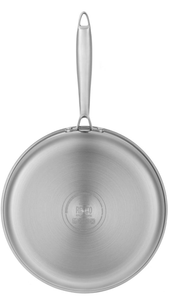 RESTO Kitchenware Bratpfanne »Achird Pfanne aus Tri-Ply (Edelstahl + Aluminium + Edelstahl) ofenfest«, Edelstahl 18/10, (1 tlg.), Die 3-schichtige Basis ermöglicht eine Energieeinsparung von 25%