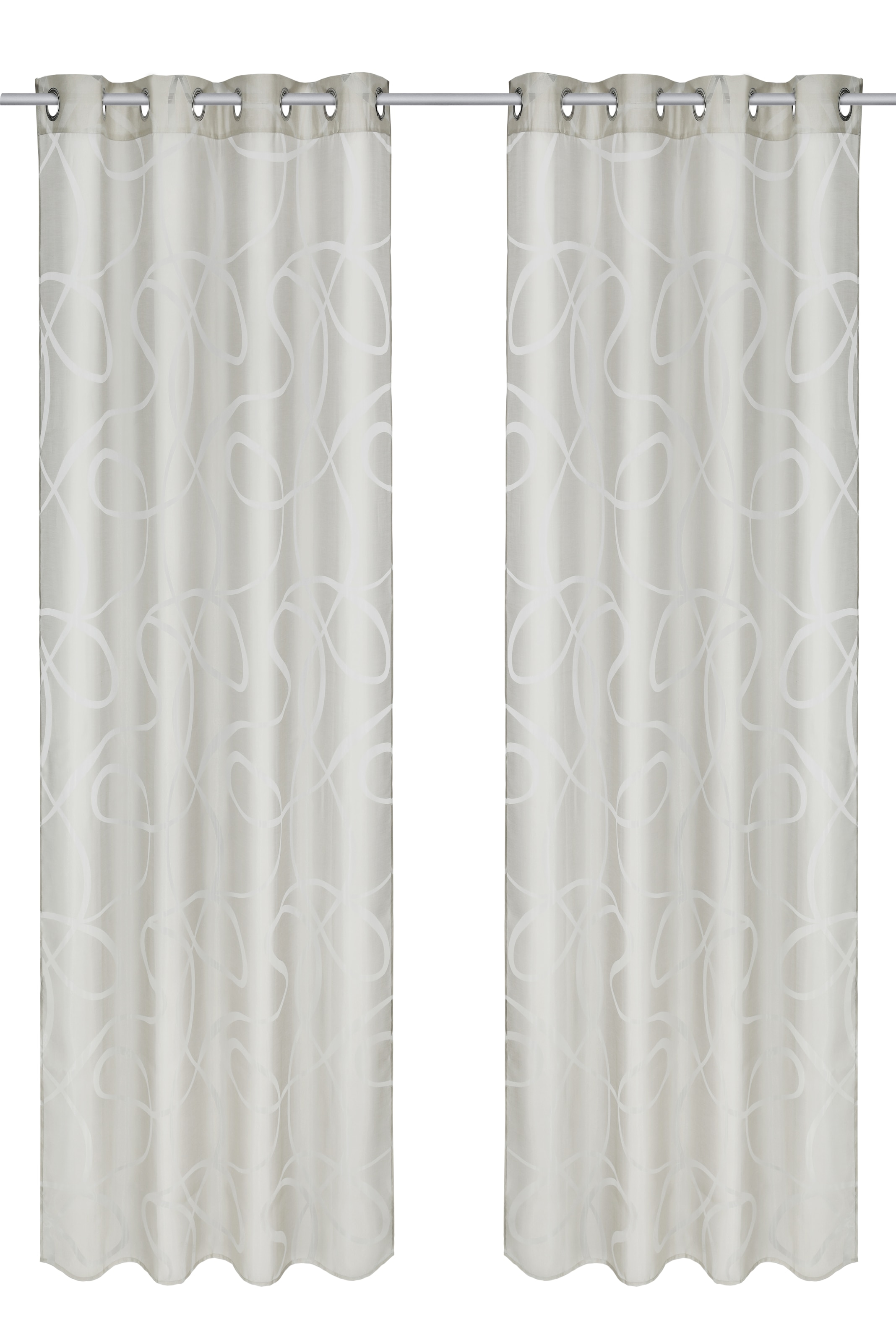 Bruno Banani Gardine »Tilo« Ösen 1 Stk. tlg. transparent, Ausbrenner, gewebt, verschiedene Größen,