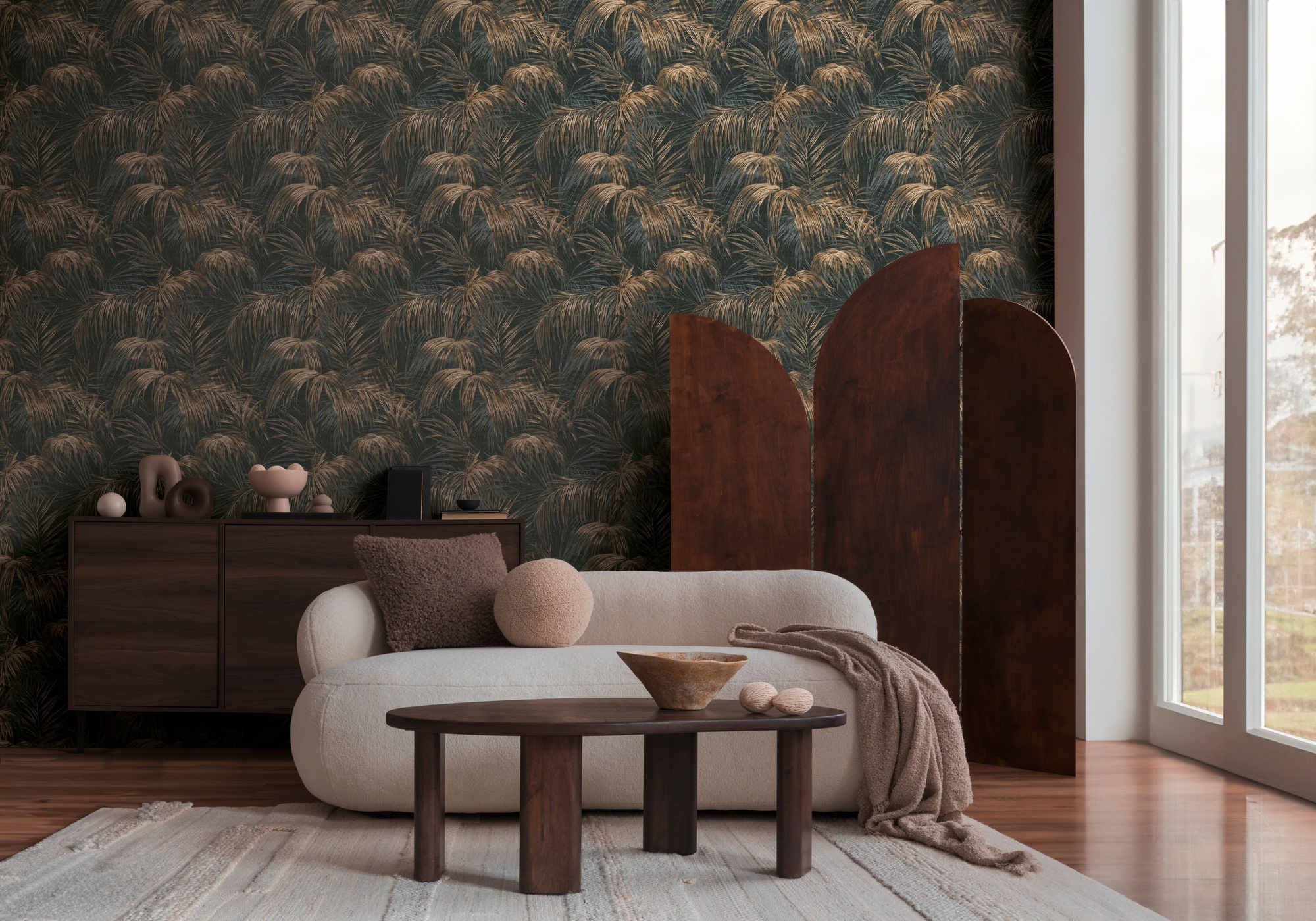 living walls Vliestapete »Michalsky 6 florale Tapete Mustertapete Blätter Blattmuster«, matt, Vliestapete Blatt-Motiv für Schlafzimmer Küche Wohnzimmer Floral Flur
