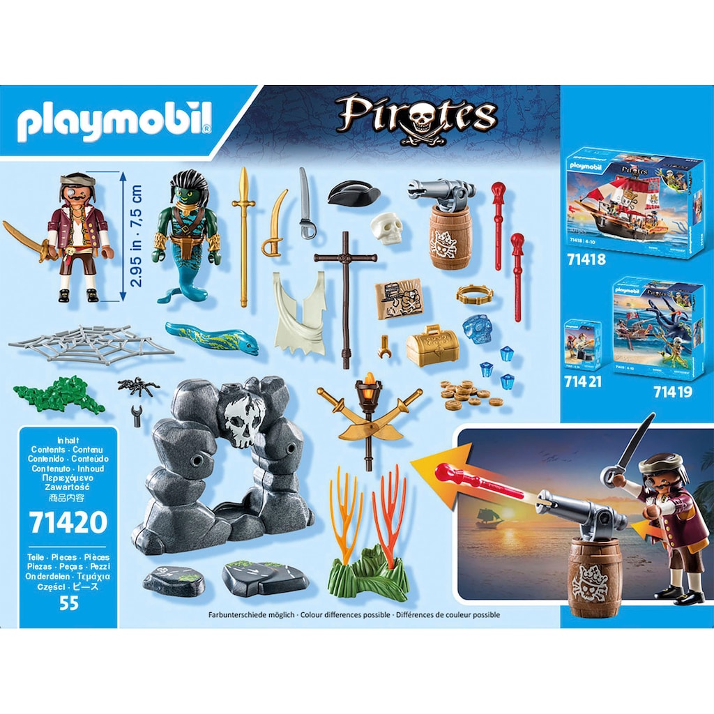 Playmobil® Konstruktions-Spielset »Schatzsuche (71420), Pirates«, (55 St.), Made in Europe