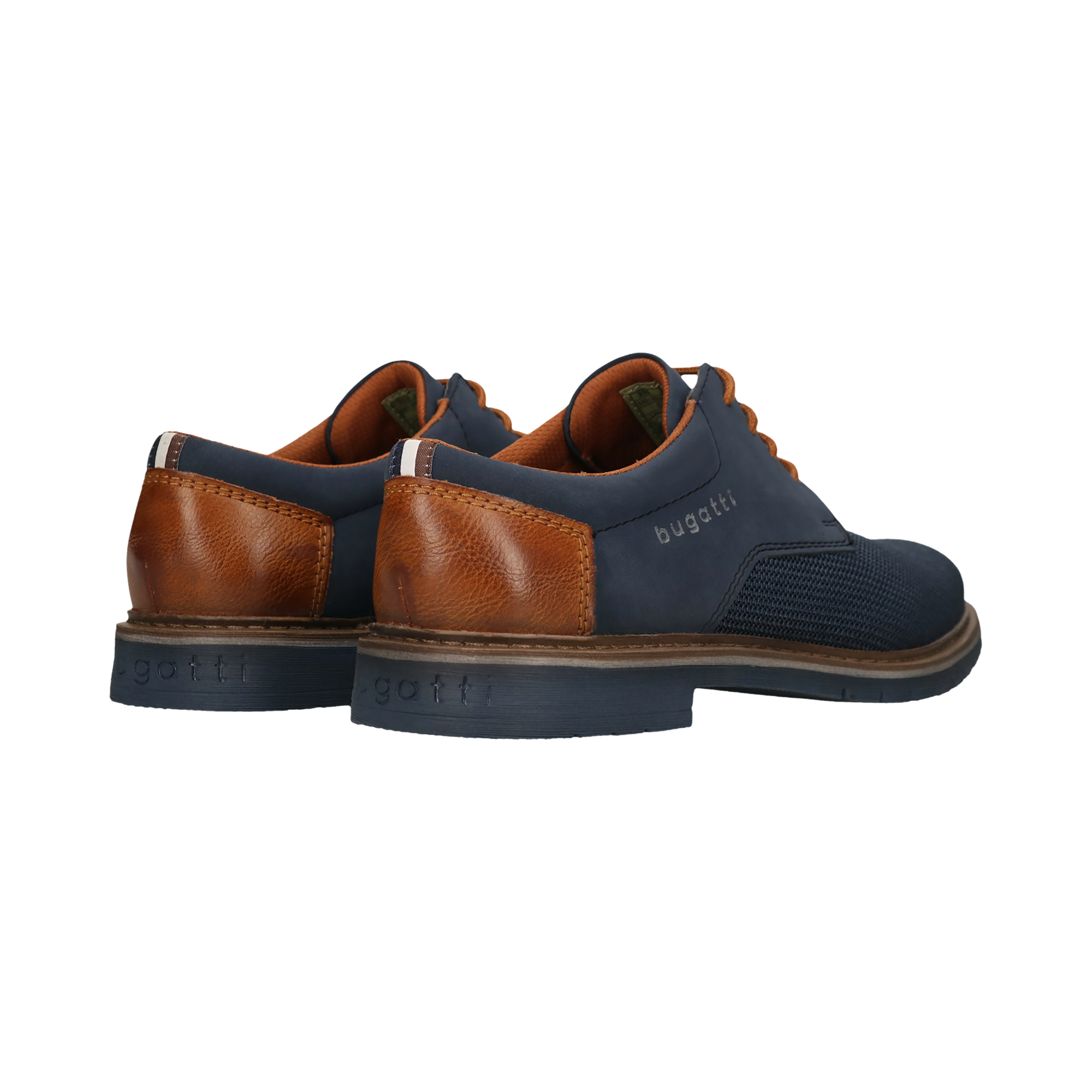 bugatti Schnürschuh  Blockabsatz, Businessschuh, Abendschuh mit Logoprägung