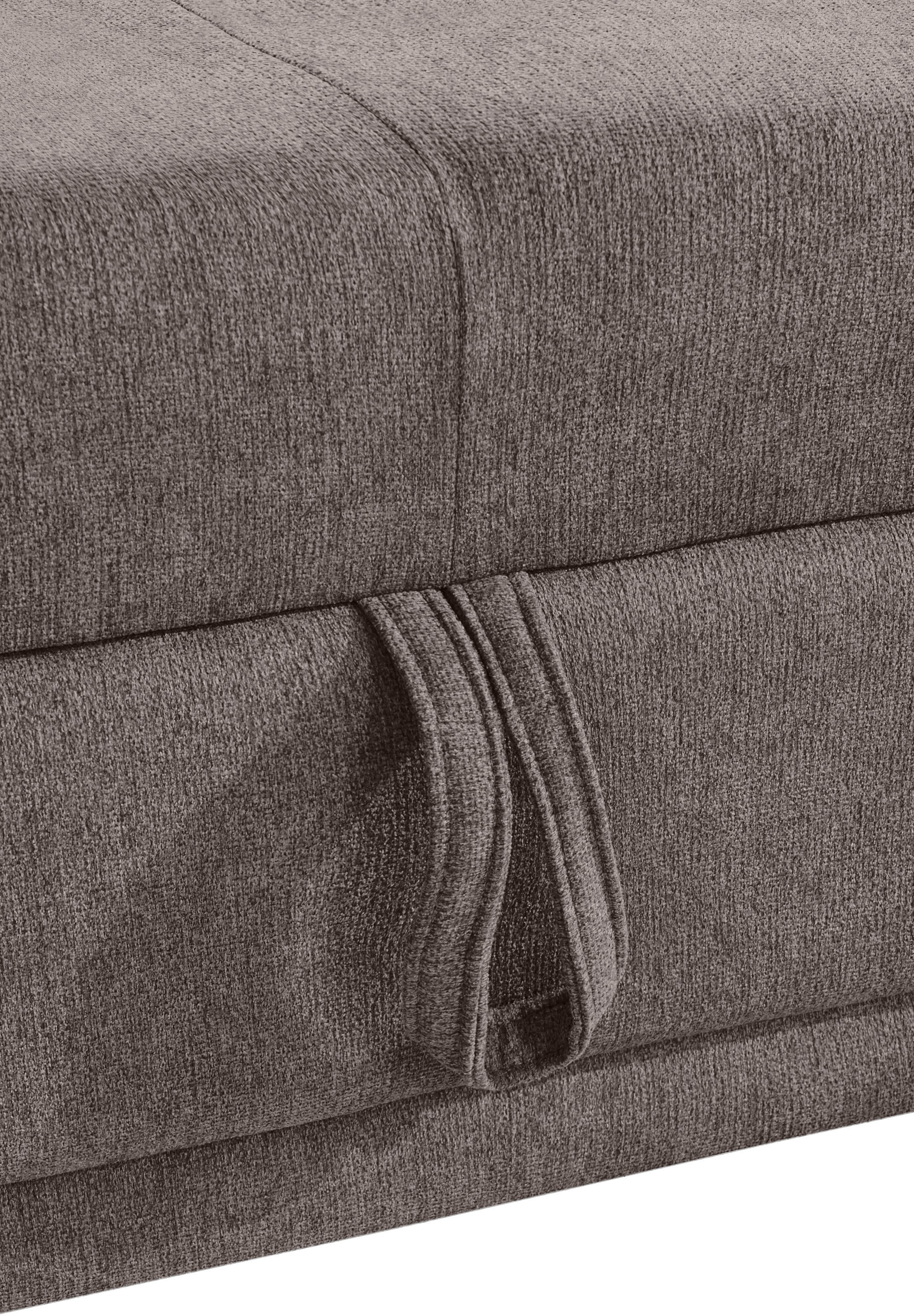 COTTA Ecksofa »Holiday L-Form mit Sitztiefen-, Armteil- und Kopfteilverstellung«, wahlweise mit Bettfunktion inkl. Bettkasten