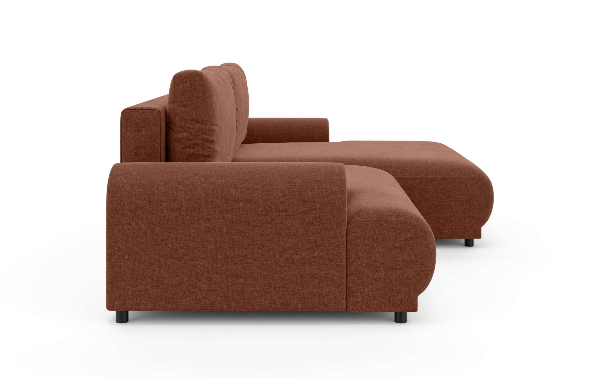 INOSIGN Ecksofa »Marsby, mit Bettfunktion und Bettkasten, Maße: B/H/T 242/65/145 cm«, L-Form mit Wellenunterfederung, Recamiere links oder rechts bestellbar