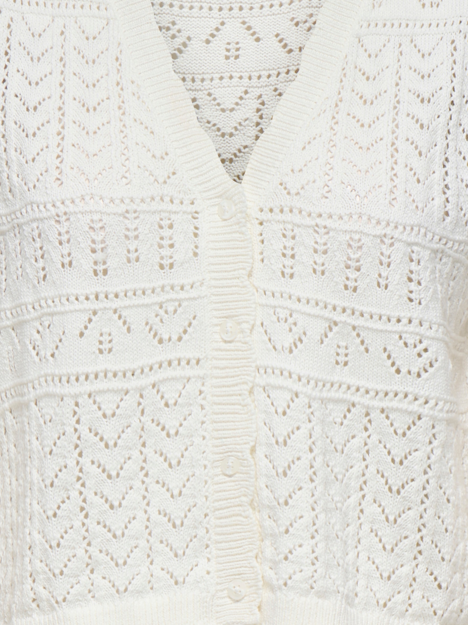 ONLY Strickjacke »ONLIRINA V-NECK BUTTON VEST KNT NOOS« Baumwollmischung