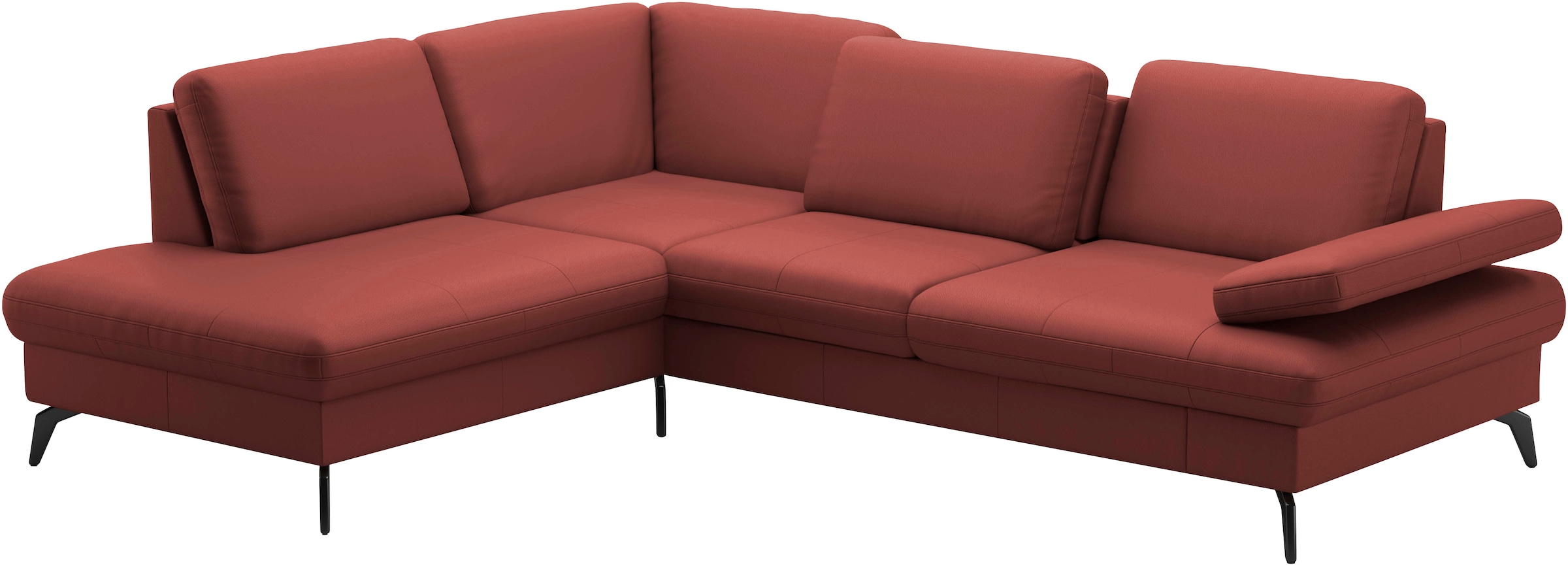 sit&more Ecksofa »Morris L-Form, inkl. Sitztiefenverstellung«, wahlweise mit Armteilverstellung, Bettfunktion & Bettkasten