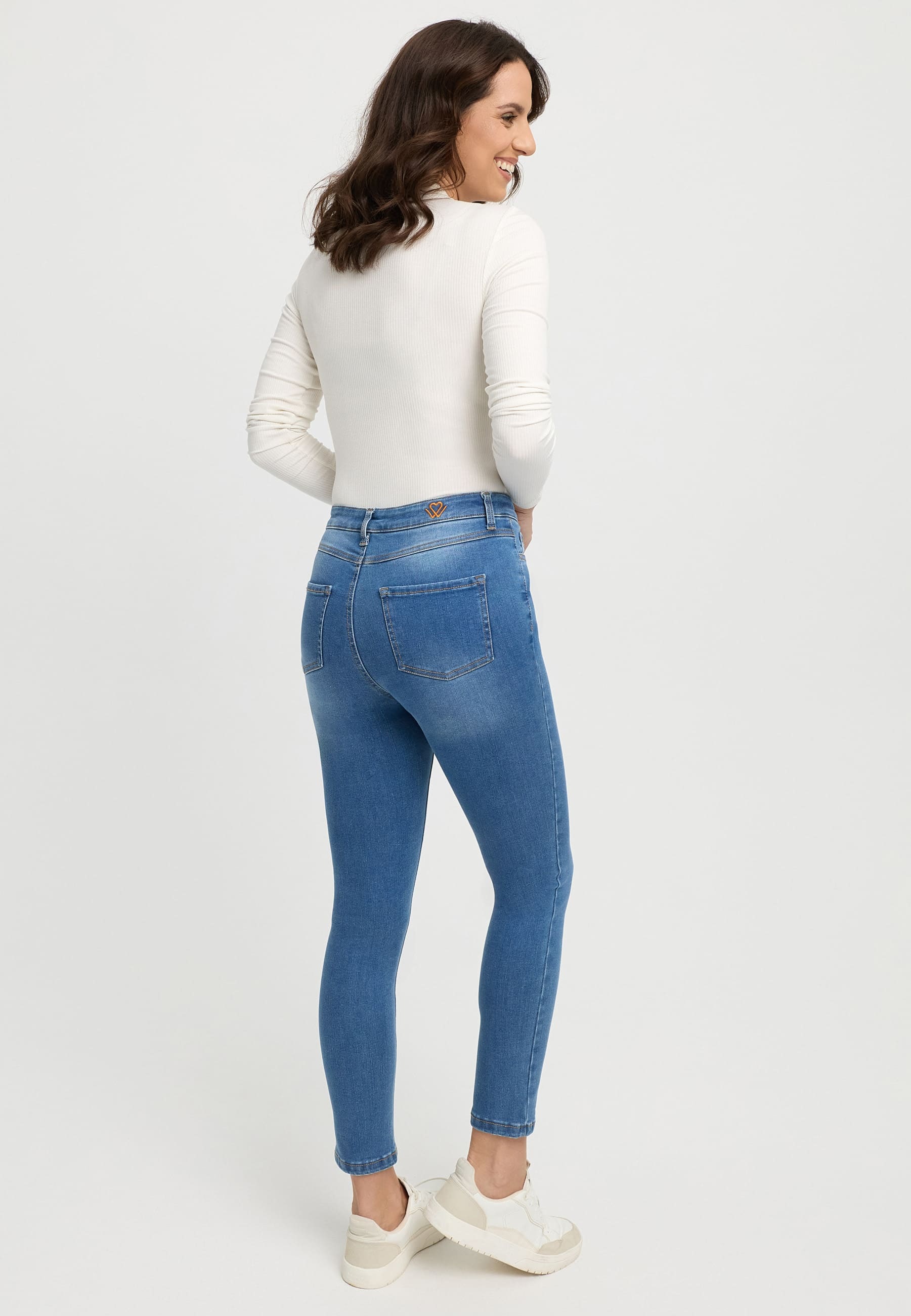 wonderjeans High-waist-Jeans »Skinny« in körperbetonter Passform