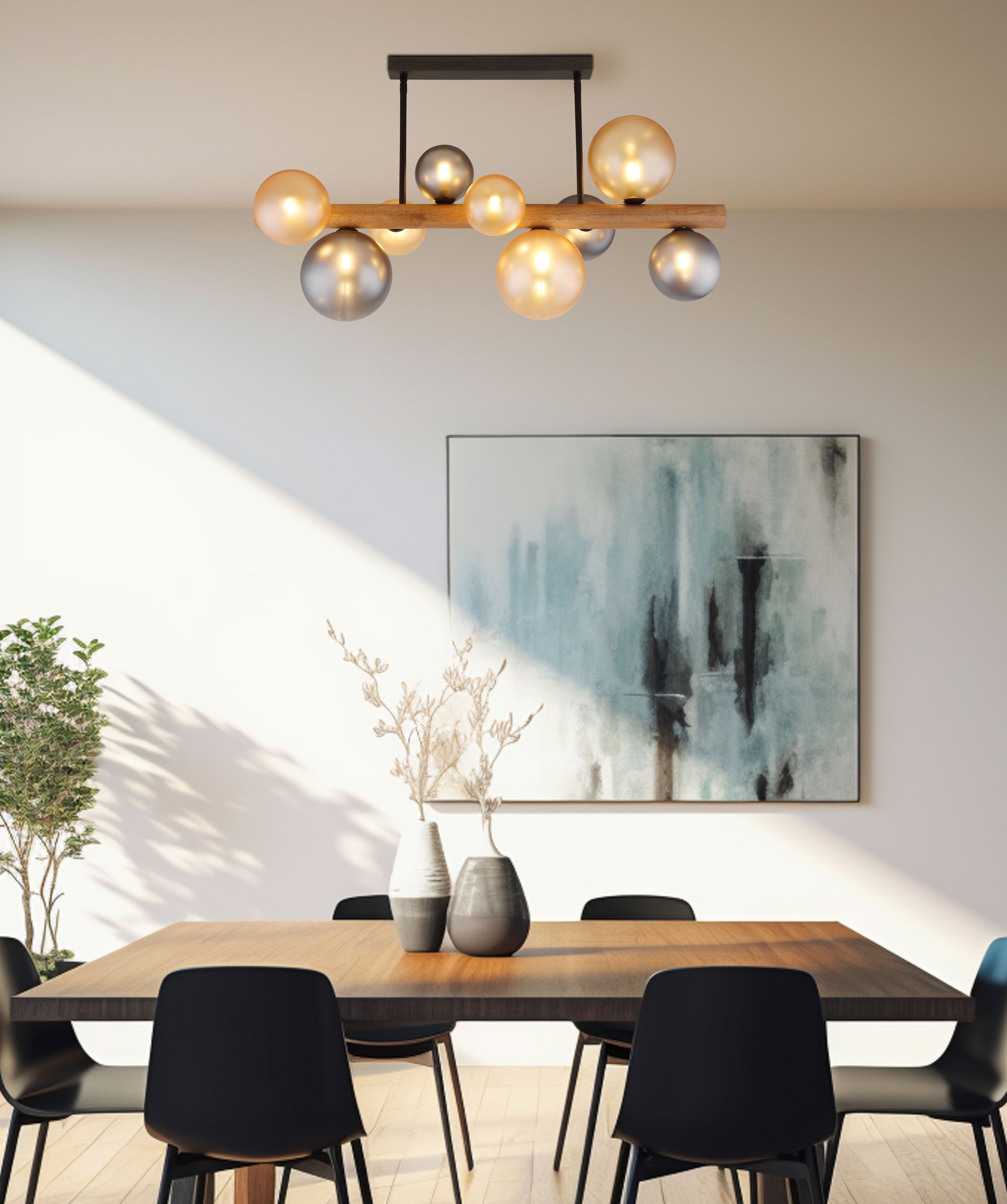 GLOBO LIGHTING Deckenleuchte »RIHA« G9 1 Stk. Deckenlampe Wohnzimmer-Leucht günstig online kaufen