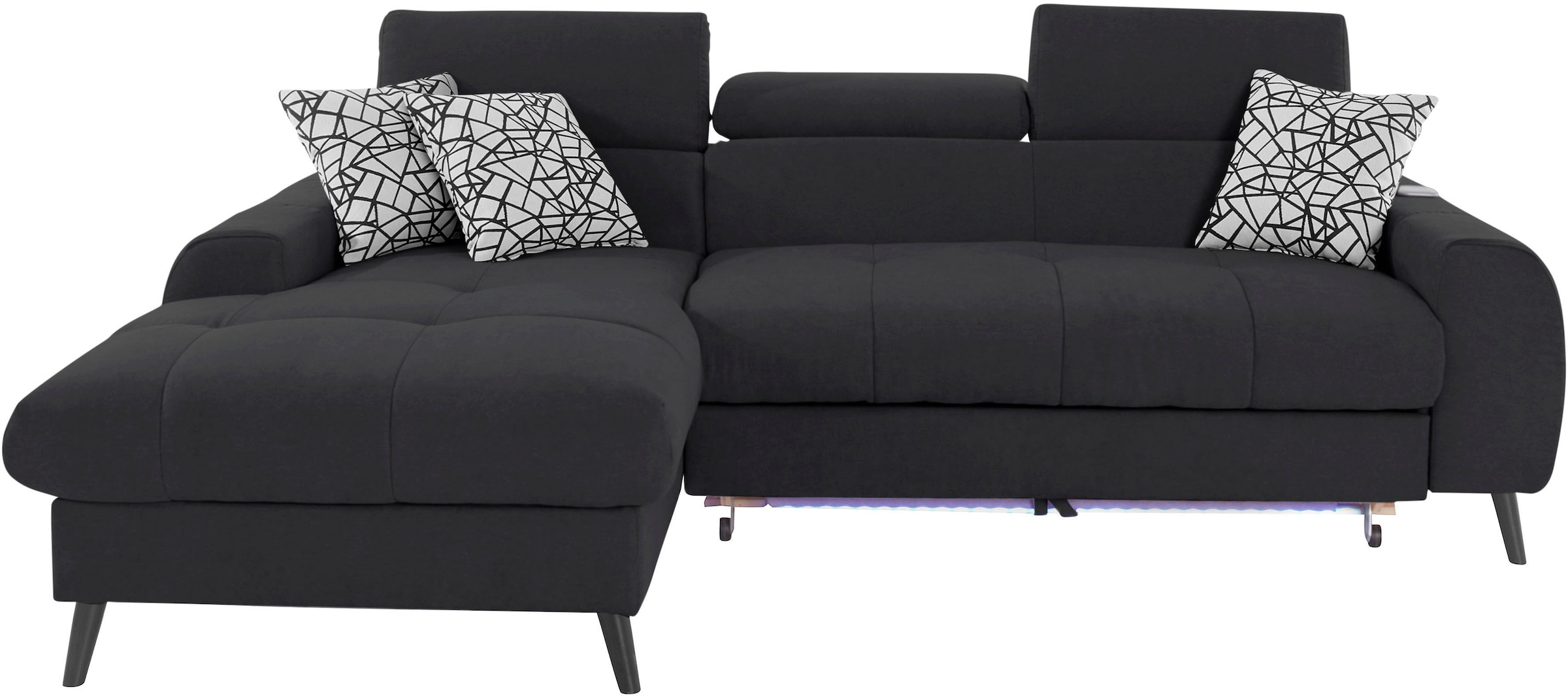 COTTA Ecksofa "Mia L-Form", 3-tlg.-Kissen-Set, Recamiere, wahlweise mit ode günstig online kaufen