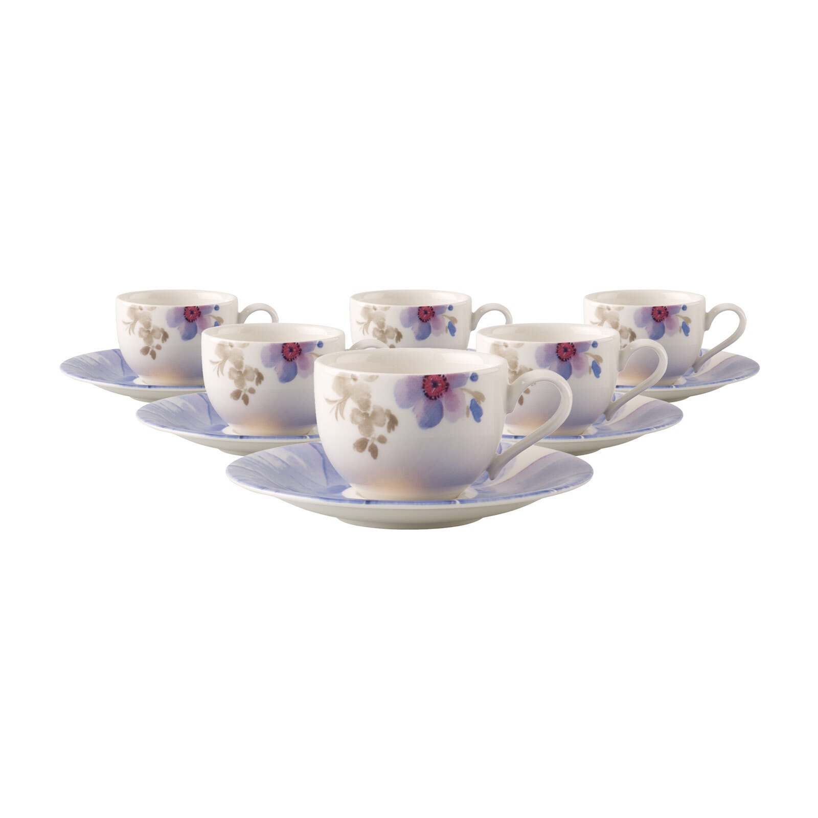 Villeroy & Boch Tasse »Espressotassen mit Untertassen Mariefleur Gris Basic günstig online kaufen
