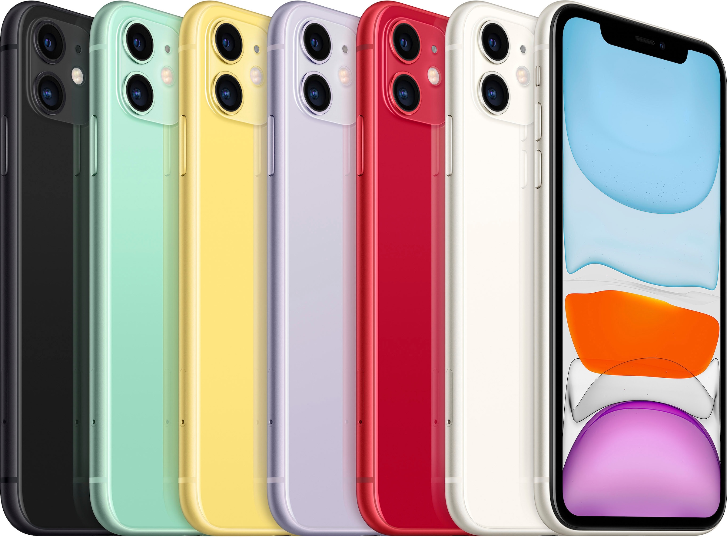 Apple Smartphone 11«, Kopfhörer Kamera, Raten Zoll, cm/6,1 GB ohne Speicherplatz, MP purple, und 12 »iPhone 128 kaufen Strom-Adapter 15,5 auf