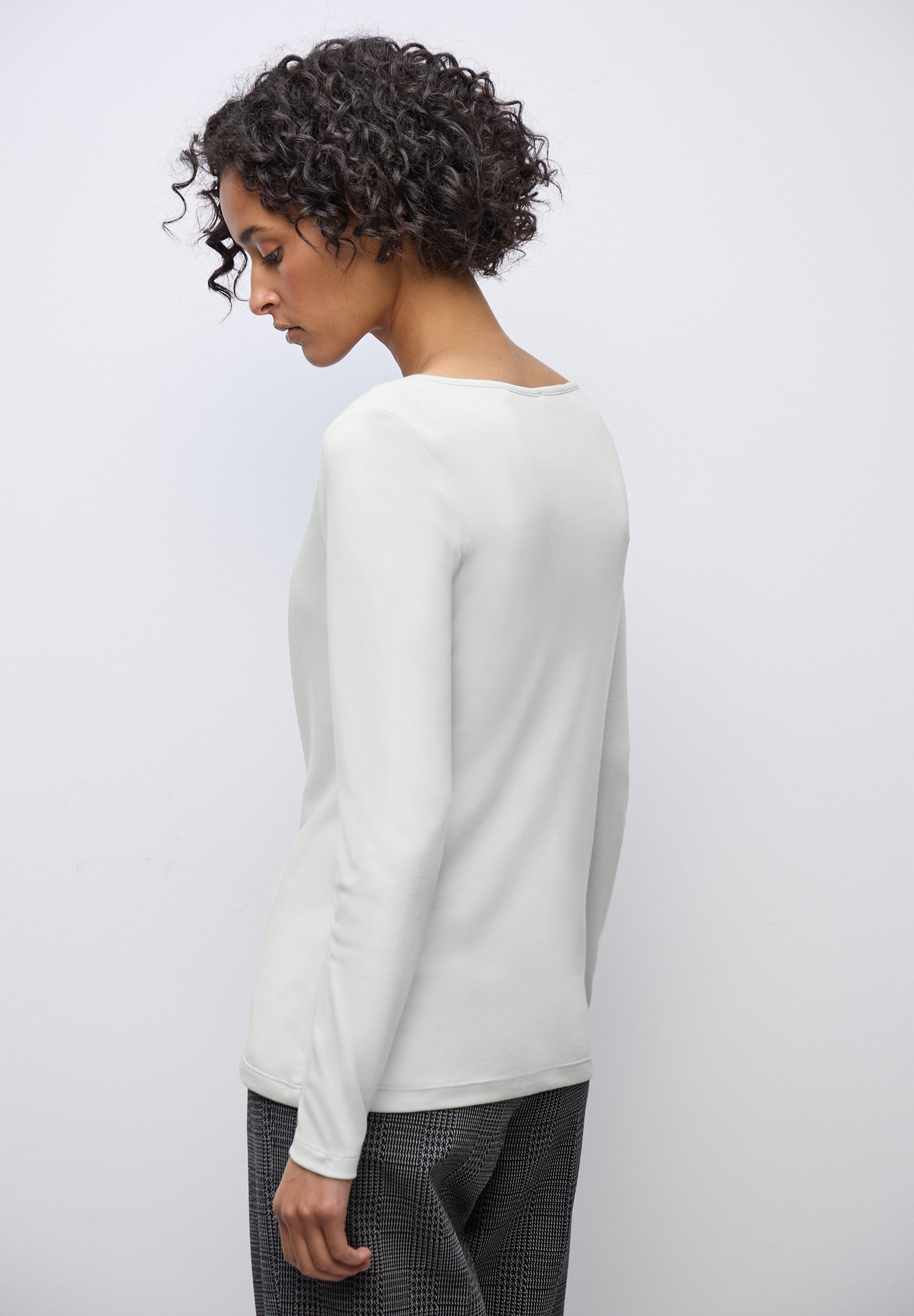 STREET ONE Langarmshirt »Style Lanea« mit U-Boot Ausschnitt