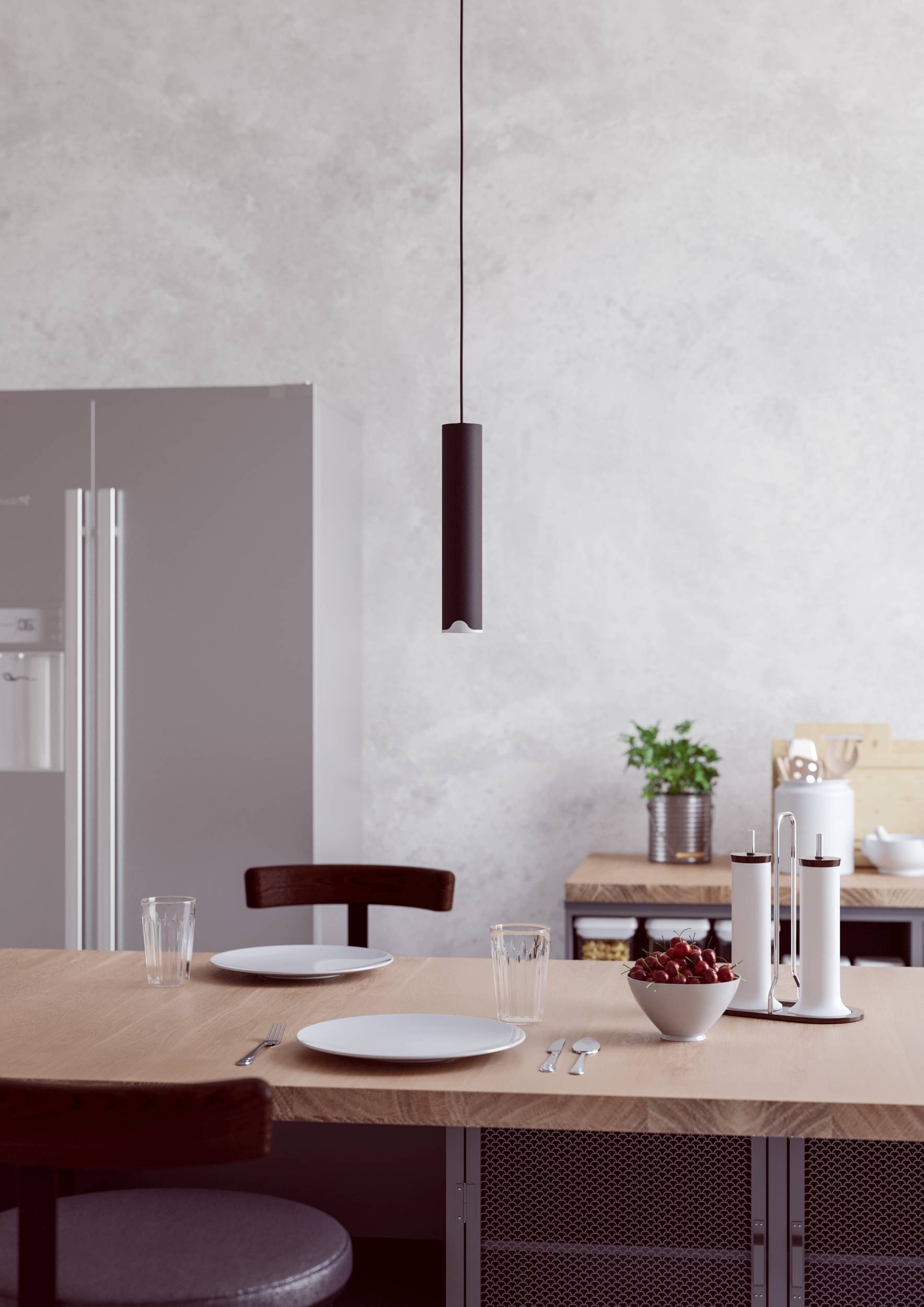 EGLO Hängeleuchte »Balmorta-Z Hängelampe, Pendelleuchte, Metall, ZigBee, Pendellampe« LED-Modul 1 Stk. Kaltweiß | RGB Hängeleuchte - H110 x Ø5,5 cm - schwarz - 1X3,7W inkl.