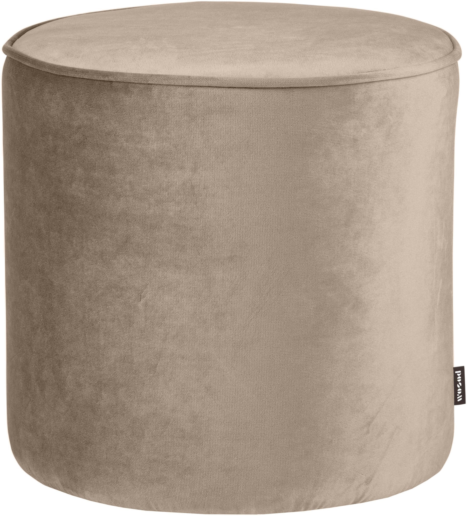 WOOOD Hocker »Sara«, weich gepolstert, runde Form, H 46 cm x Ø 46 cm günstig online kaufen