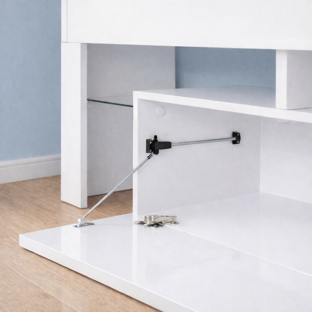OTTO home Lowboard »MONICA, TV-Board, TV-Kommode, TV-Schrank, TV-Unterschrank, TV-Möbel« Modernes Hochglanz TV-Board in 2 Farben, grifflos mit Push-to-Open