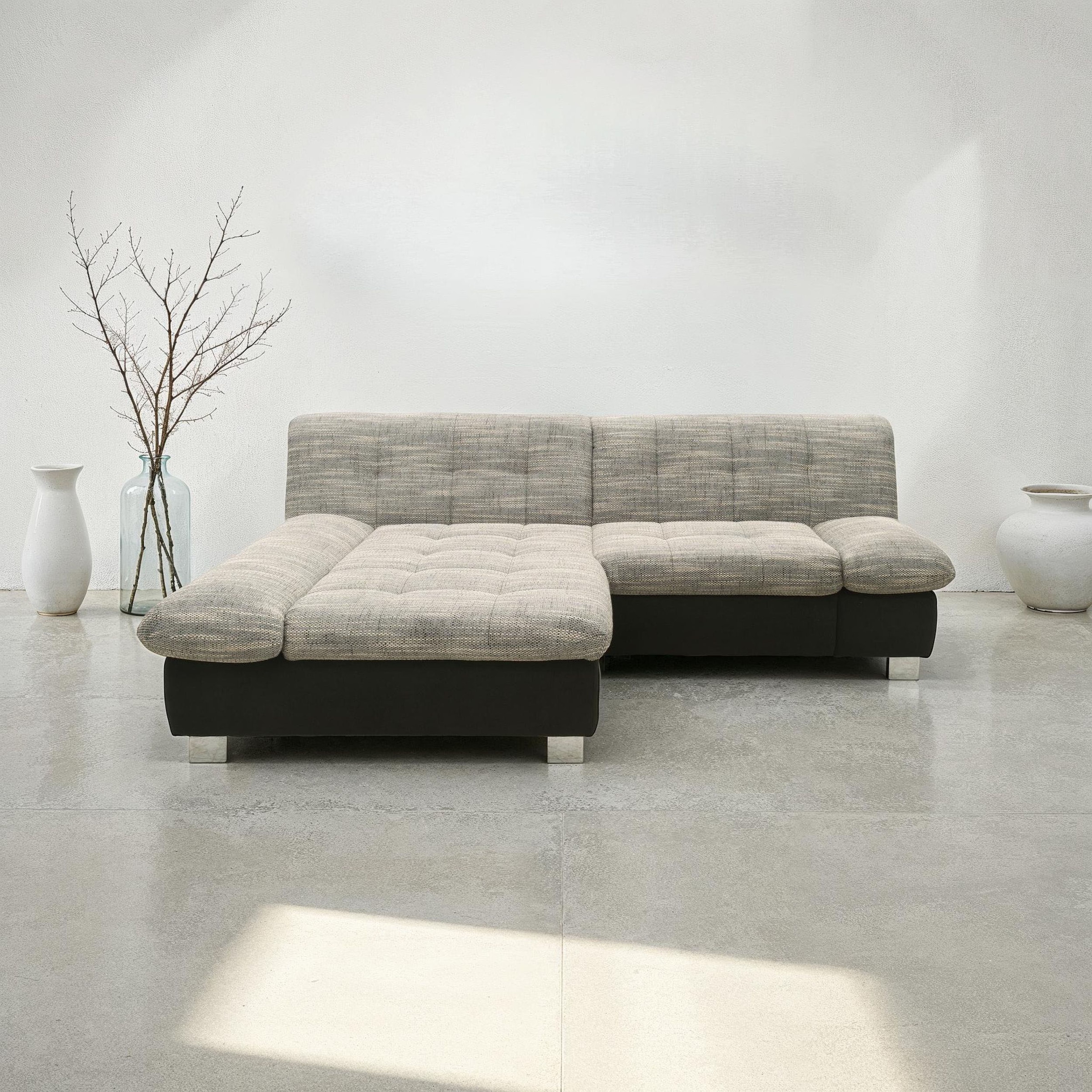 DOMO collection Ecksofa »100031 kompakte Stellmaße, komfortabel und bequem, günstig online kaufen