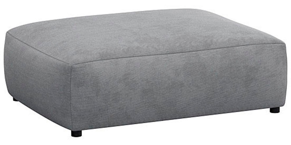 FLEXLUX Pouf »Lucera«, modern & anschmiegsam, Kaltschaum, Stahl-Wellenunter günstig online kaufen