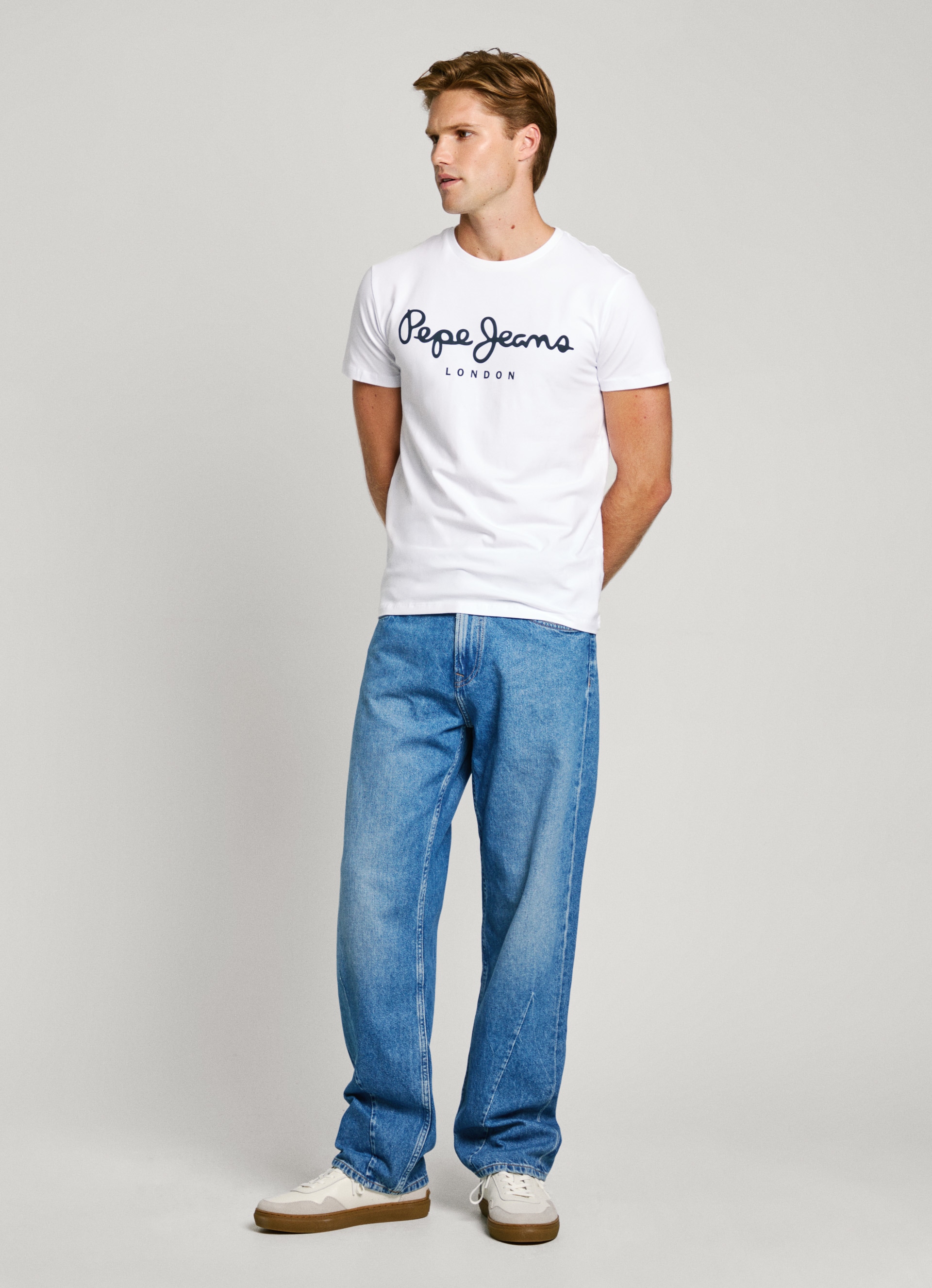 Pepe Jeans T-Shirt mit Markenprint vorne