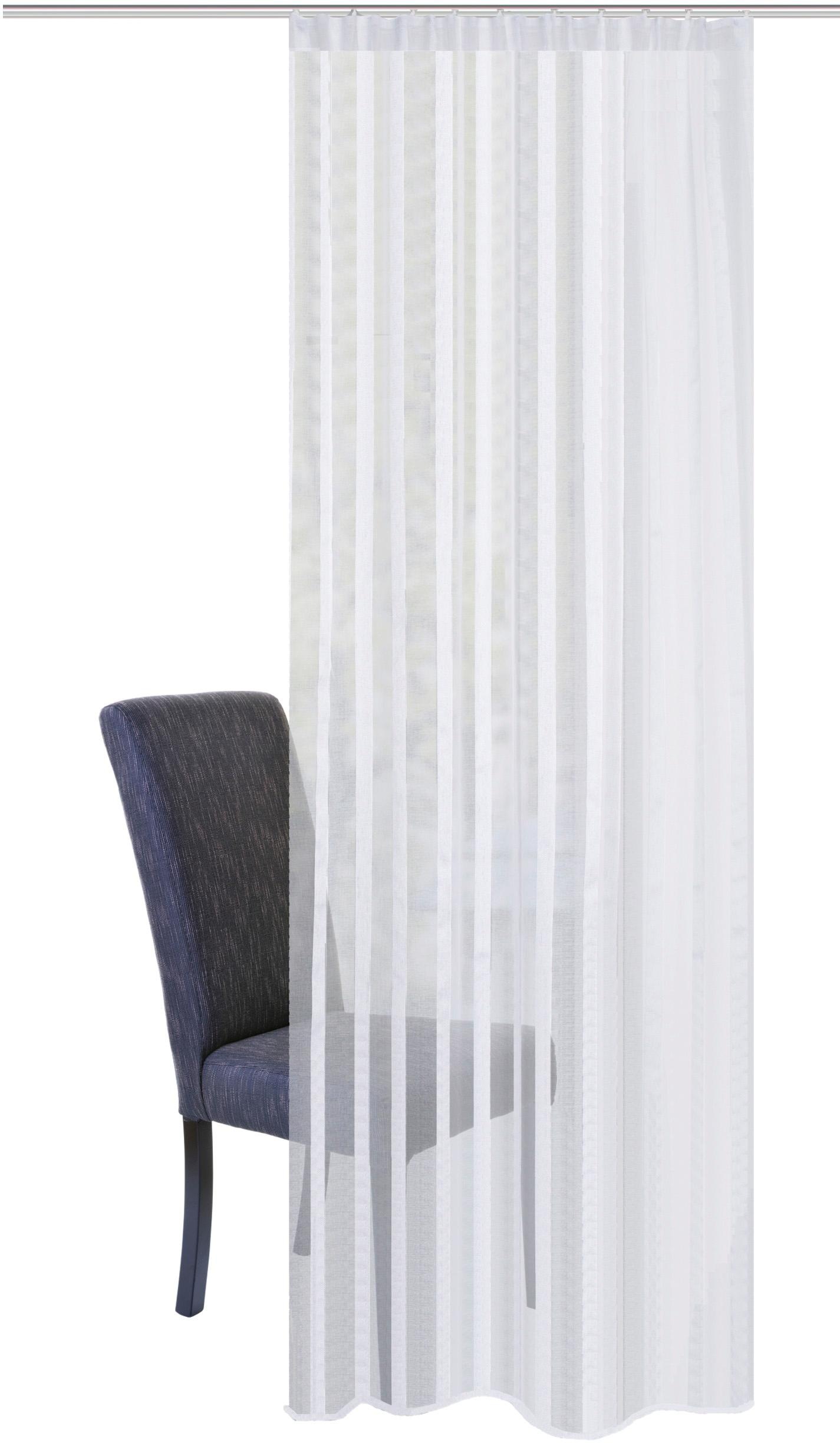 HOME WOHNIDEEN Gardine »EIKE«, (1 St.), HxB: 245x140, KOMBIBANDSCHAL LÄNGSS günstig online kaufen