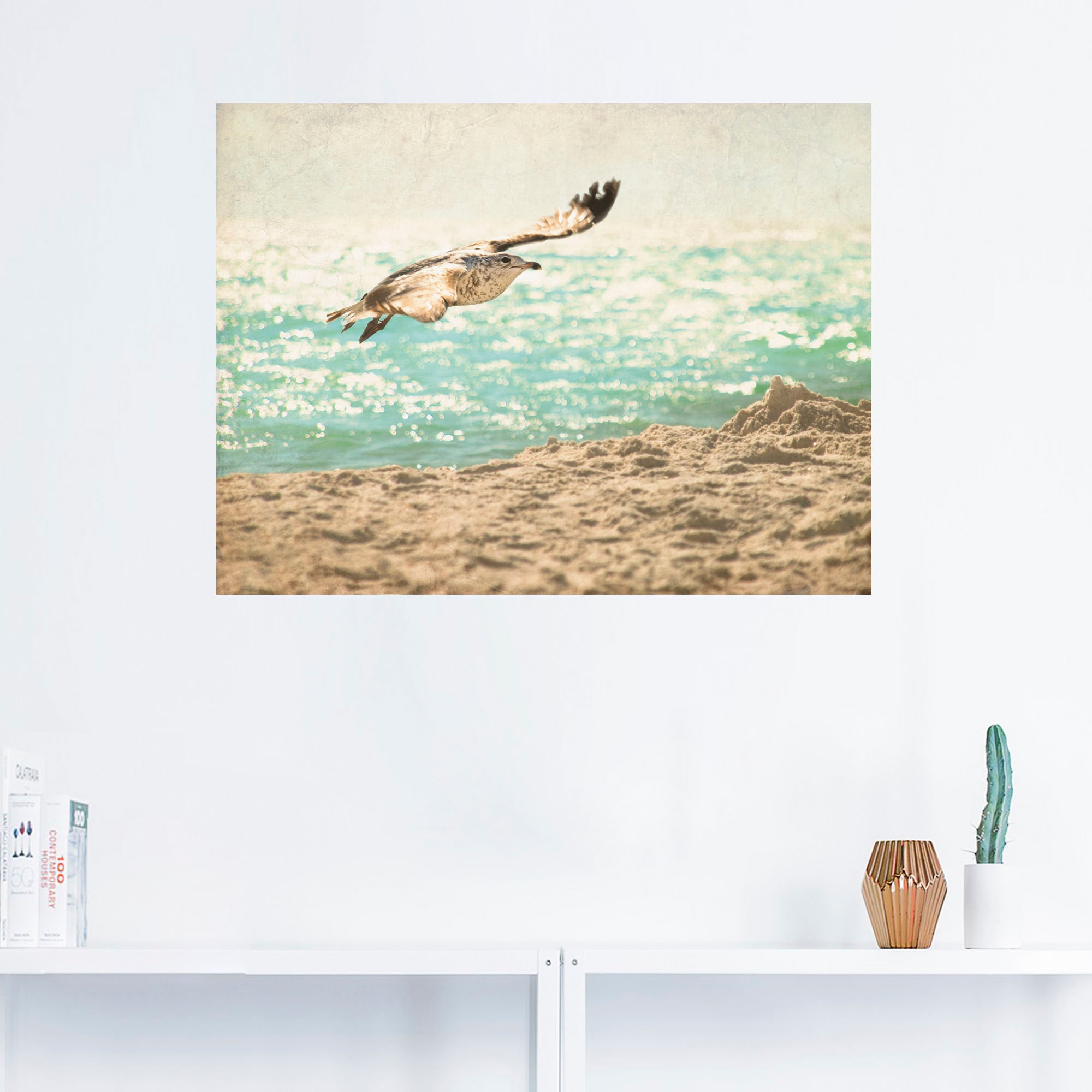 Artland Wandfolie »Der Flug der Möwe«, Vögel, (1 St.), selbstklebend