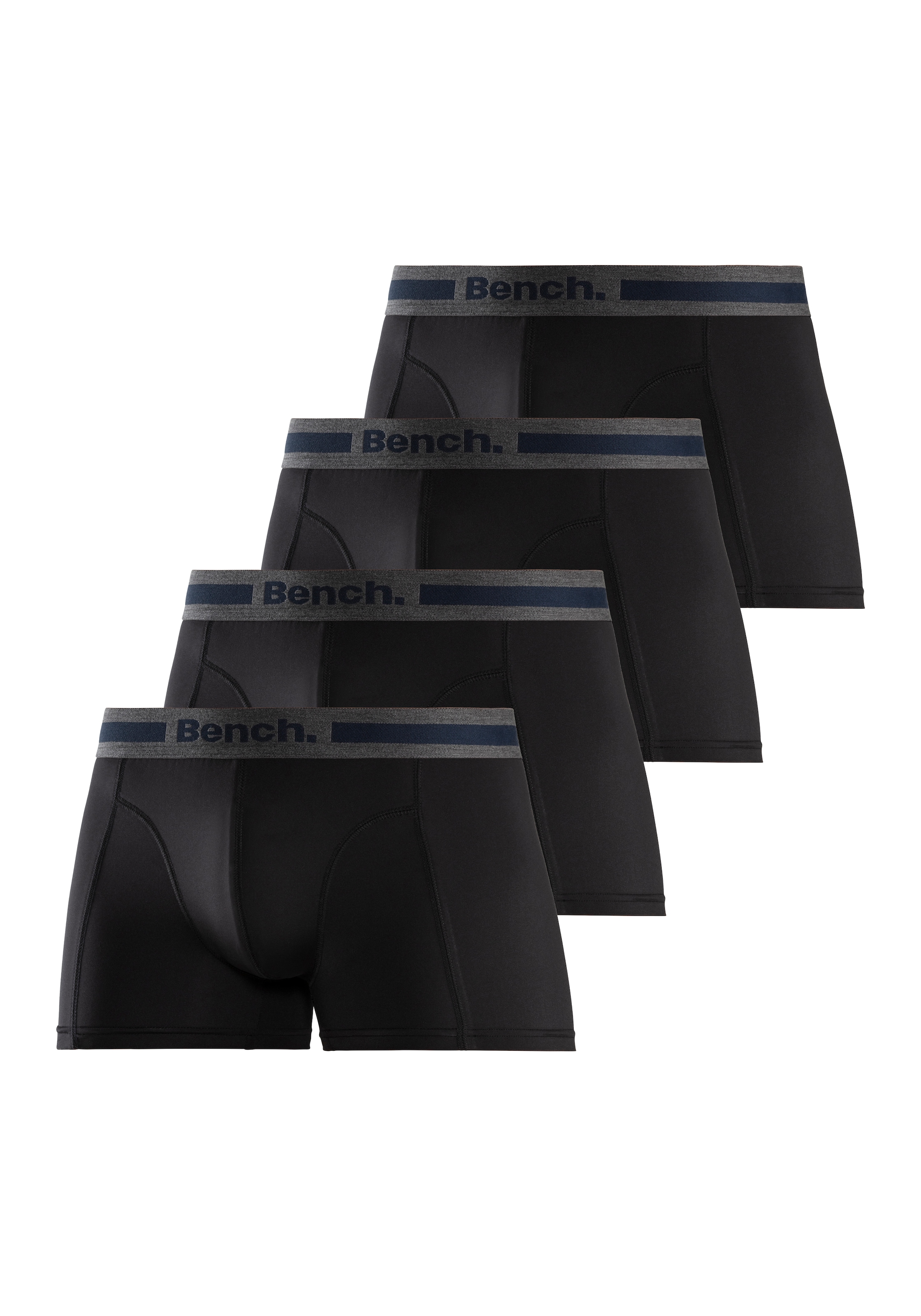 Bench. Boxer »Boxershorts für Herren«, (Packung, 4 St.), mit Overlock-Nähten vorn