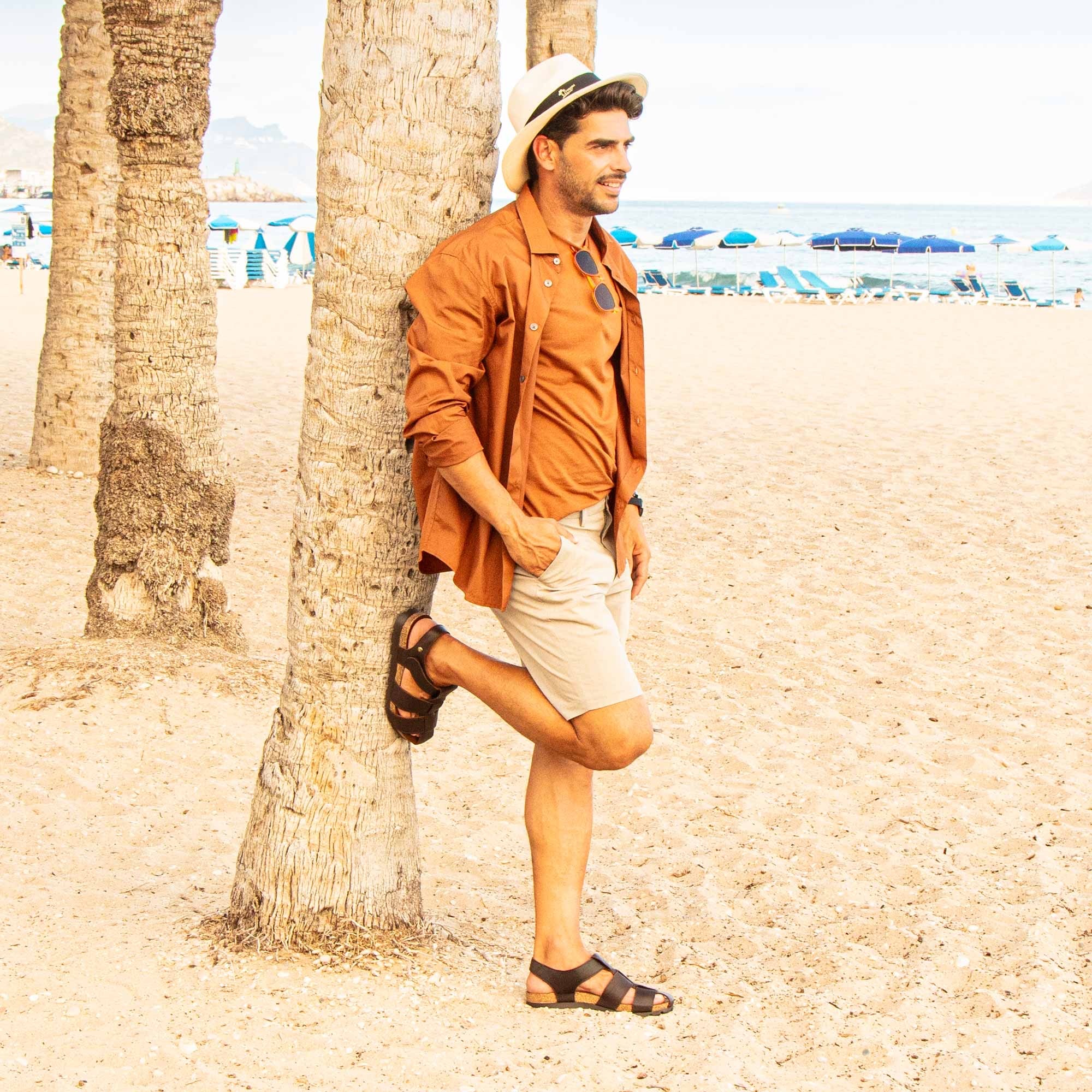 Panama Jack Sandale »Stanley«, Sommerschuh, Klettschuh, Urlaubschuh mit gepolsterter Lederinnensohle