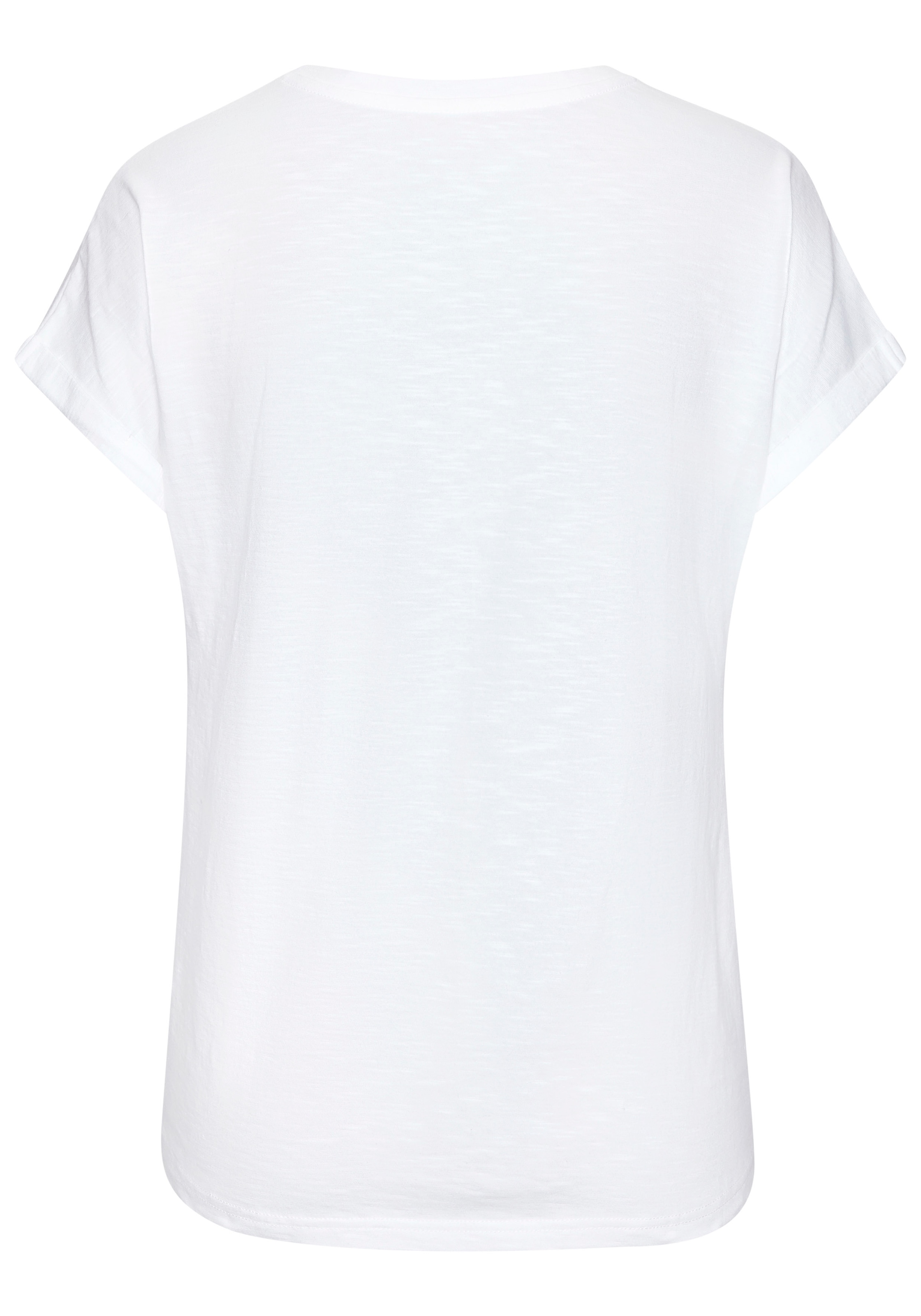 Vivance T-Shirt »mit modischem Frontprint«, (2er-Pack), aus weicher Baumwoll-Qualität
