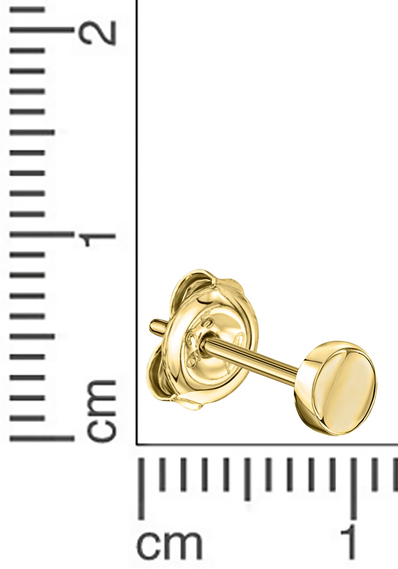 Firetti Single-Ohrstecker »Schmuck Geschenk Gold 333 Ohrschmuck einzeln Scheibe«