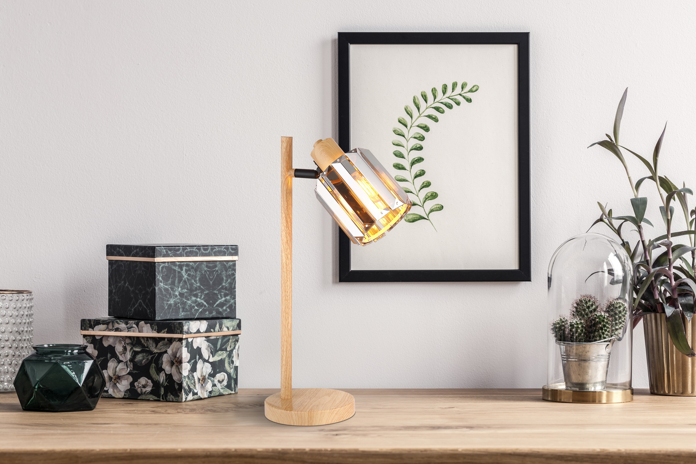 NOWA LED Tischleuchte »RUN«, 1 flammig, Leuchtmittel E14 | ohne Leuchtmittel, geeignet für E14-Fassung, Abmessungen 150x130x400