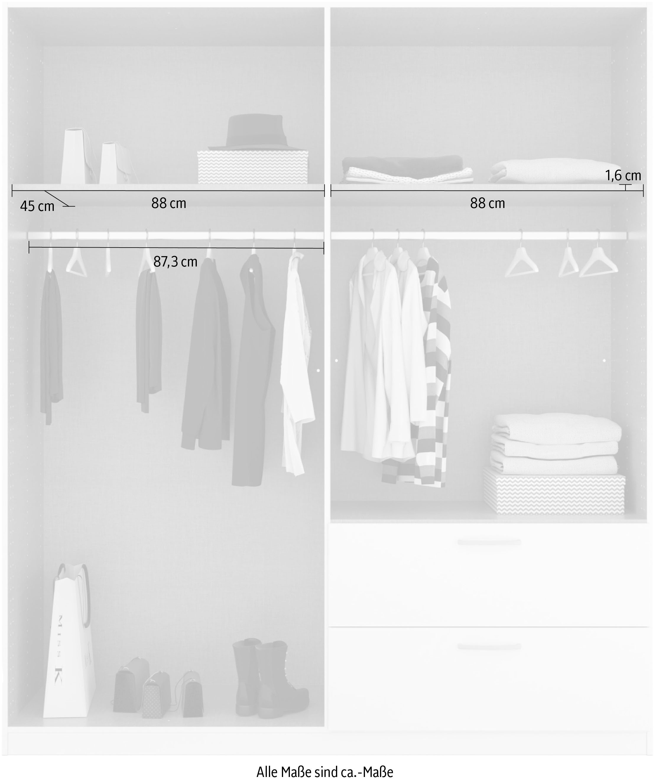 rauch Drehtürenschrank »Pure by Quadra Spin«