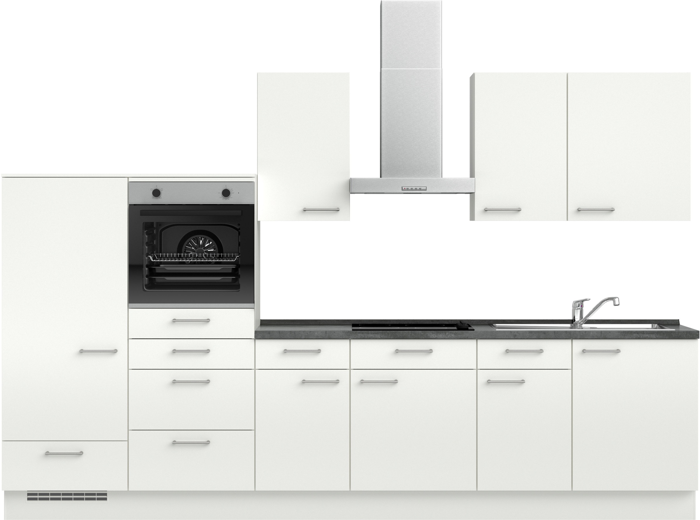 nobilia® Küchenzeile »"Laser I", Ausrichtung wählbar, Breite 330 cm« vormon günstig online kaufen