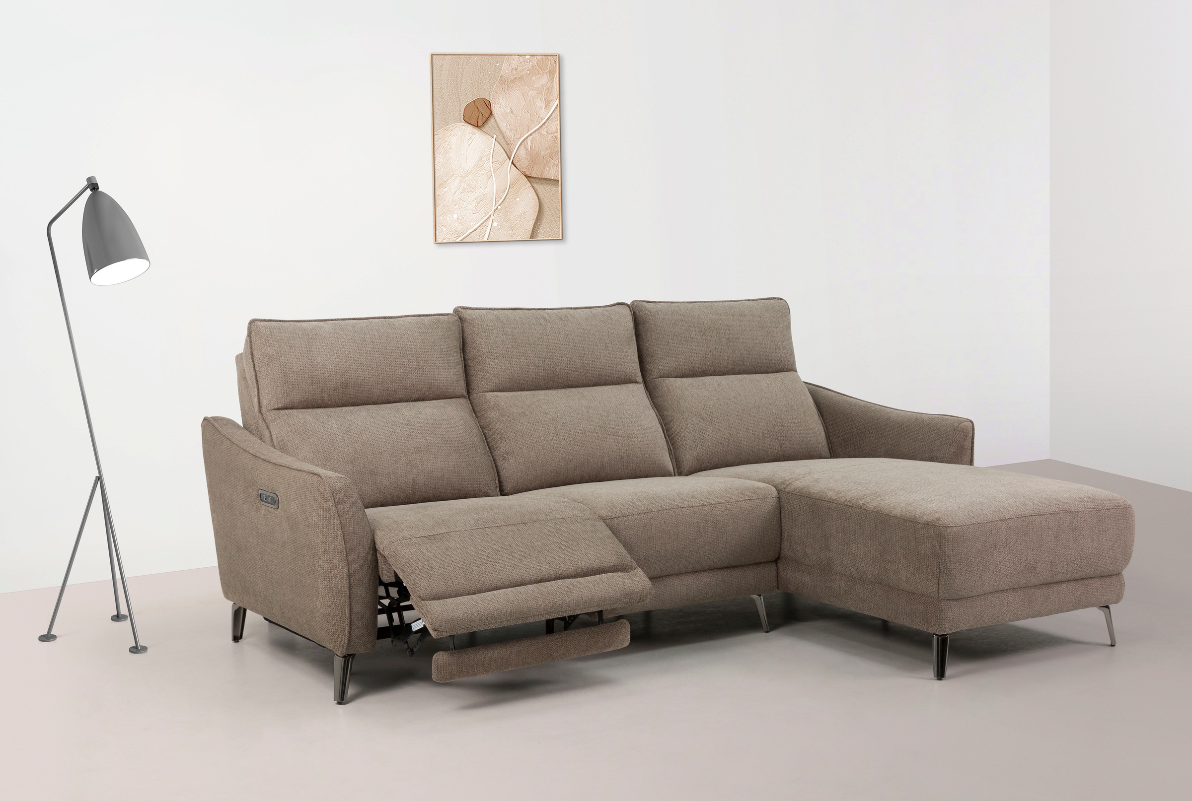 INOSIGN Ecksofa »TAYLER 3-Sitzer, L-Form (Breite 239cm), elektr. Relaxfunkt günstig online kaufen