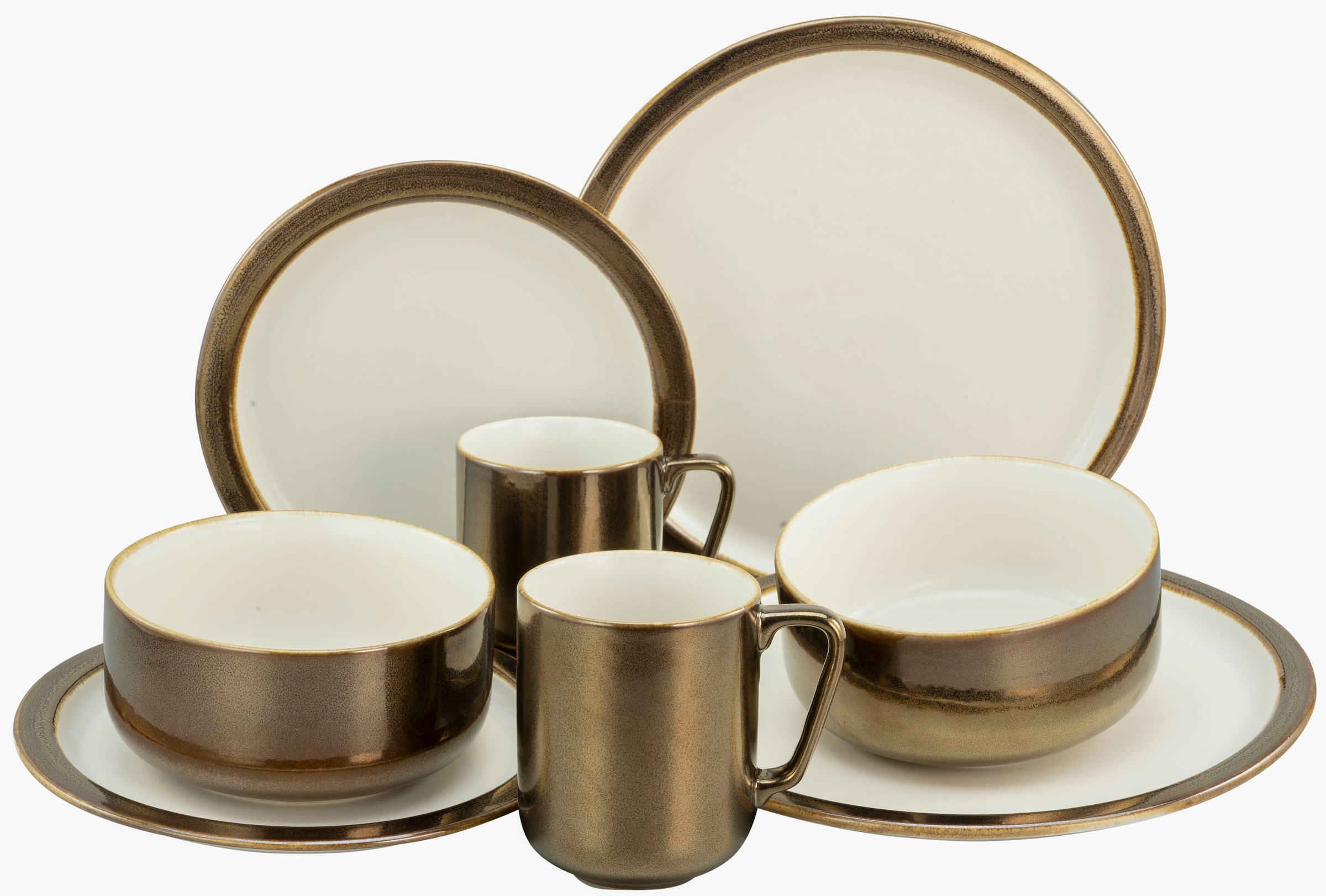 CreaTable Kombiservice »Modern Industrial« Service, Spezialglasur, glänzend günstig online kaufen